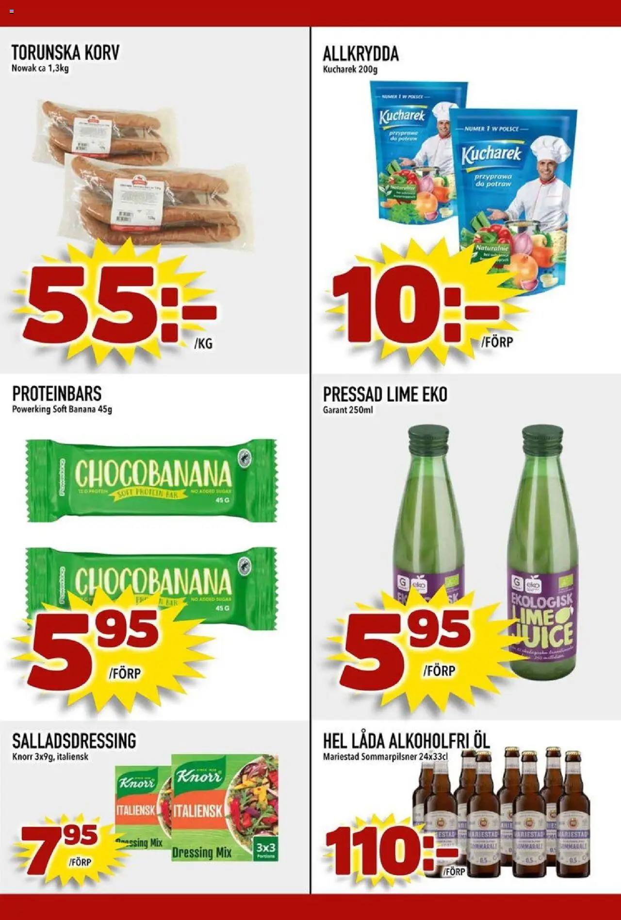Din Mat reklamblad aktuell från 06.10.2025 | Sida: 3 | Produkter: Låda, Juice, Öl, Lime