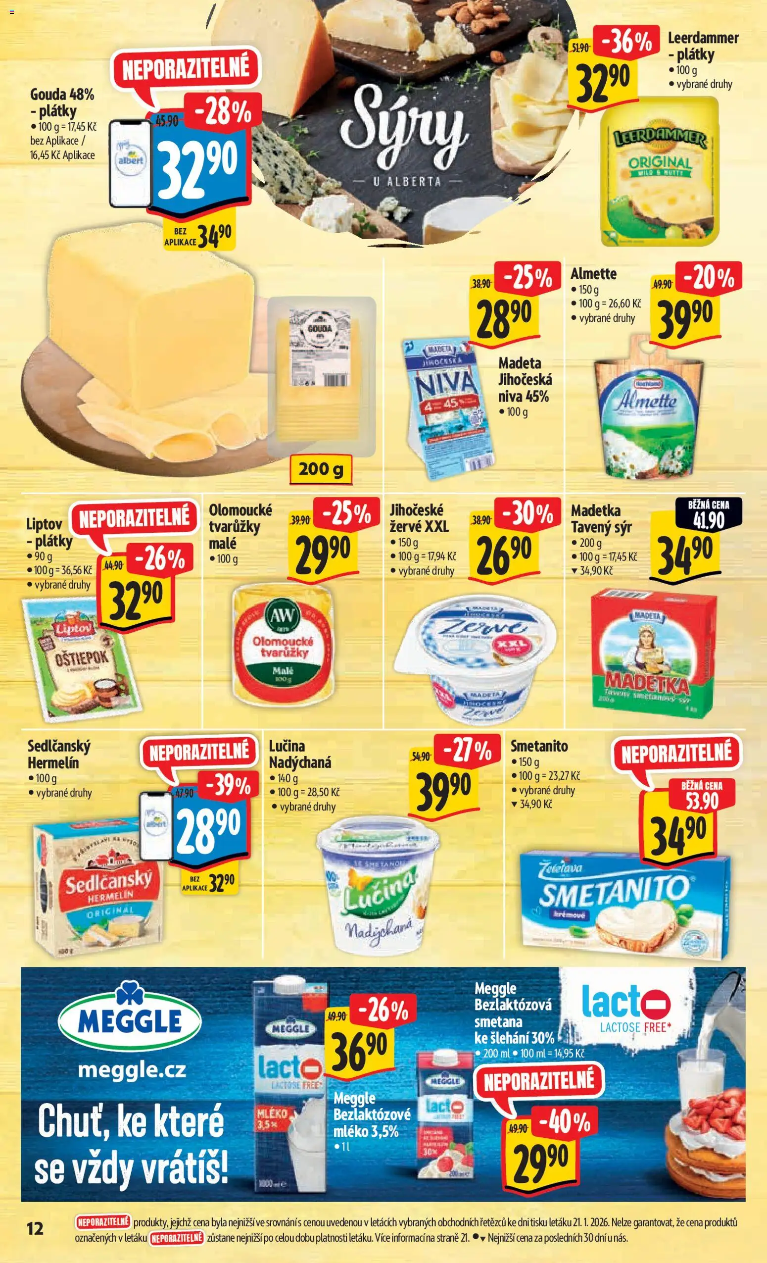 Albert leták - Hypermarket od 28.01.2026 | Strana: 19 | Produkty: Gouda, Sýr, Lučina, Sýry