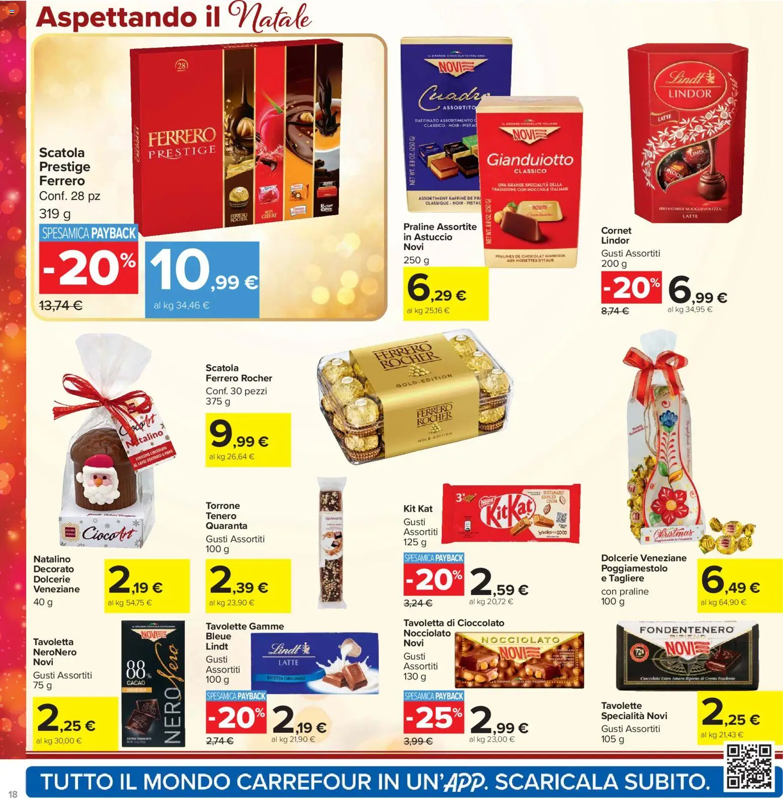 Volantino Carrefour del 02.12.2025 | Pagina: 18 | Prodotti: Cioccolato, Tagliere, Astuccio, Cacao