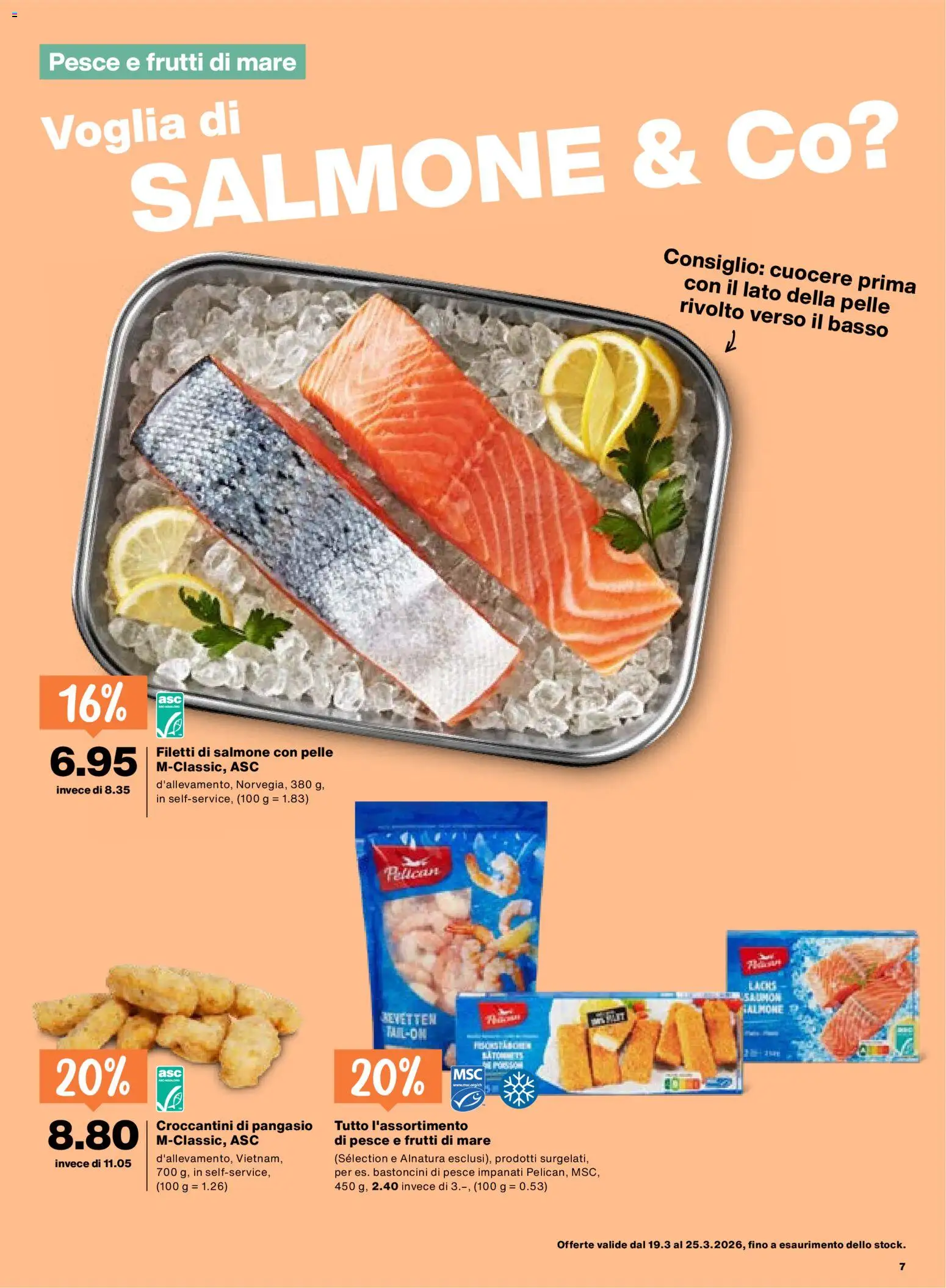 Migros aktionen IT – gültig ab 19.03.2026 | Seite: 7 | Produkte: Lachs