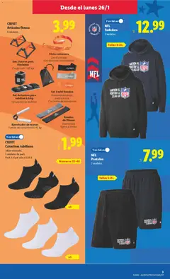 Vista previa CRIVIT Calcetines tobilleros, Talón reforzado. 2 modelos de pack. Pack 3 el par sale a 0,66 €. Números 35-46 válido desde el 26.01.2026 | Página: 5 | Productos: Sudadera, Muñeca, Bolsa