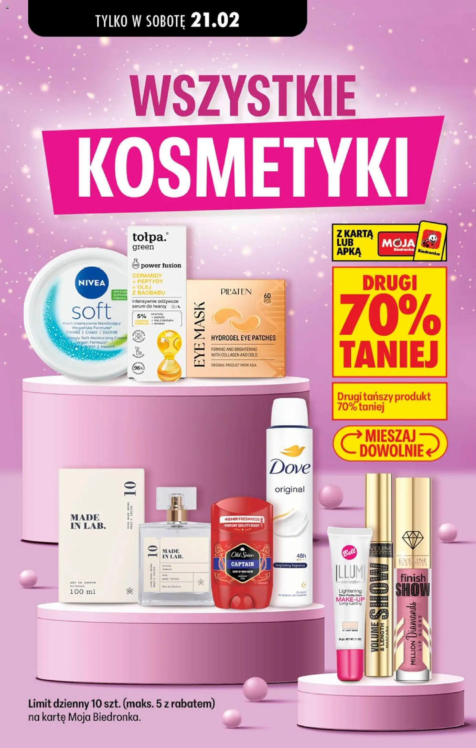 Biedronka gazetka - Tani weekend od 20.02.2026 | Strona: 6 | Produkty: Karta, Bell, Olej, Serum do twarzy