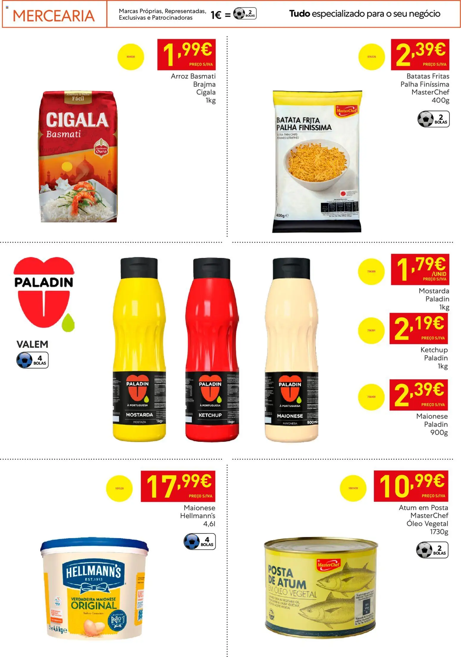 Recheio - Horeca Bons Negócios Madeira │ válido de 07.04.2026 | Página: 24 | Produtos: Arroz basmati, Maionese, Ketchup, Batatas fritas