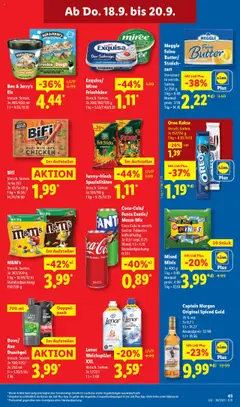 Lidl Prospekt 	 – gültig ab 15.09.2025 | Seite: 63 | Produkte: Lenor, Captain morgan, Kekse, Frischkase