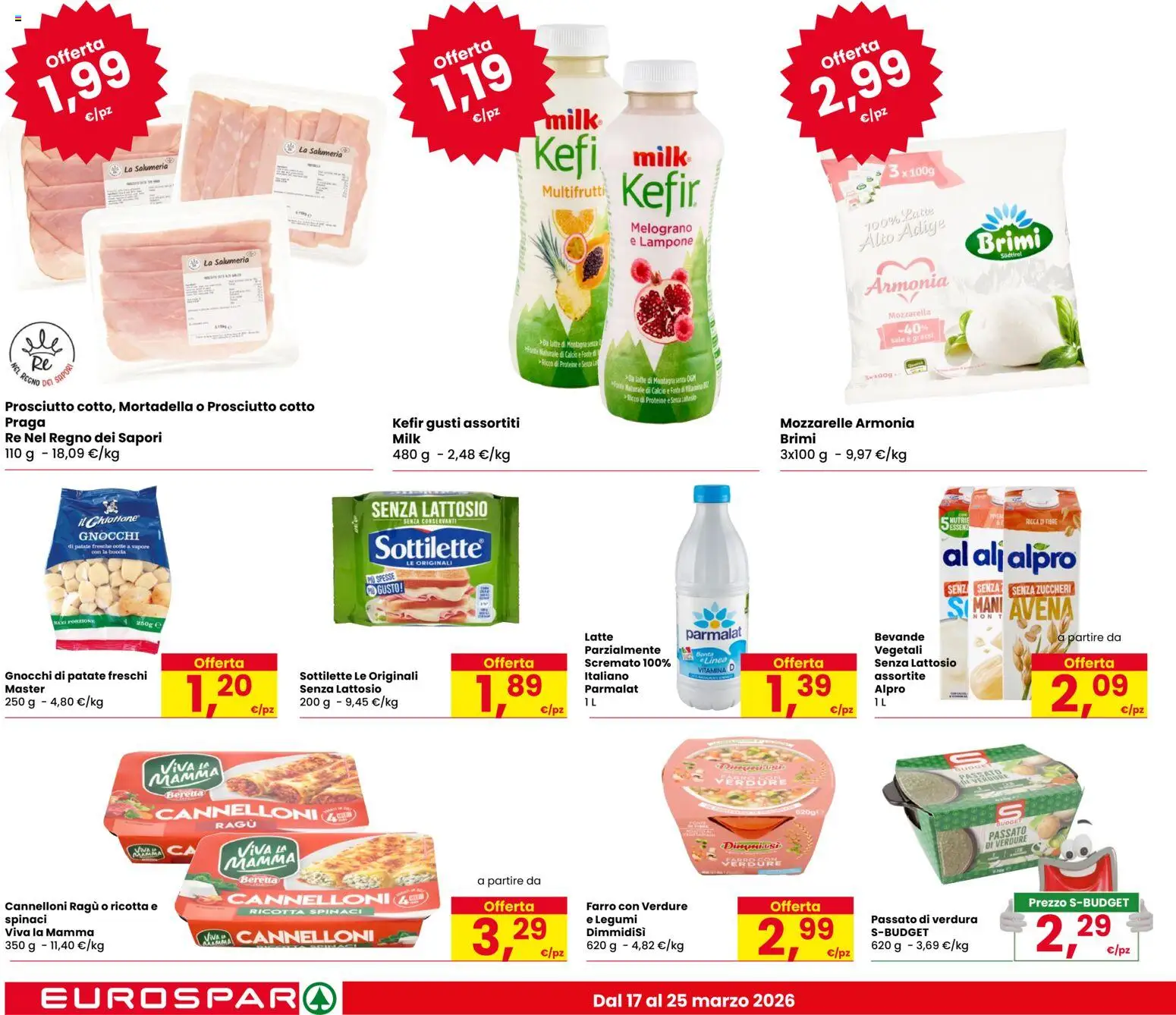 Volantino Despar del 17.03.2026 | Pagina: 10 | Prodotti: Prosciutto Cotto, Patate, Latte, Lampone