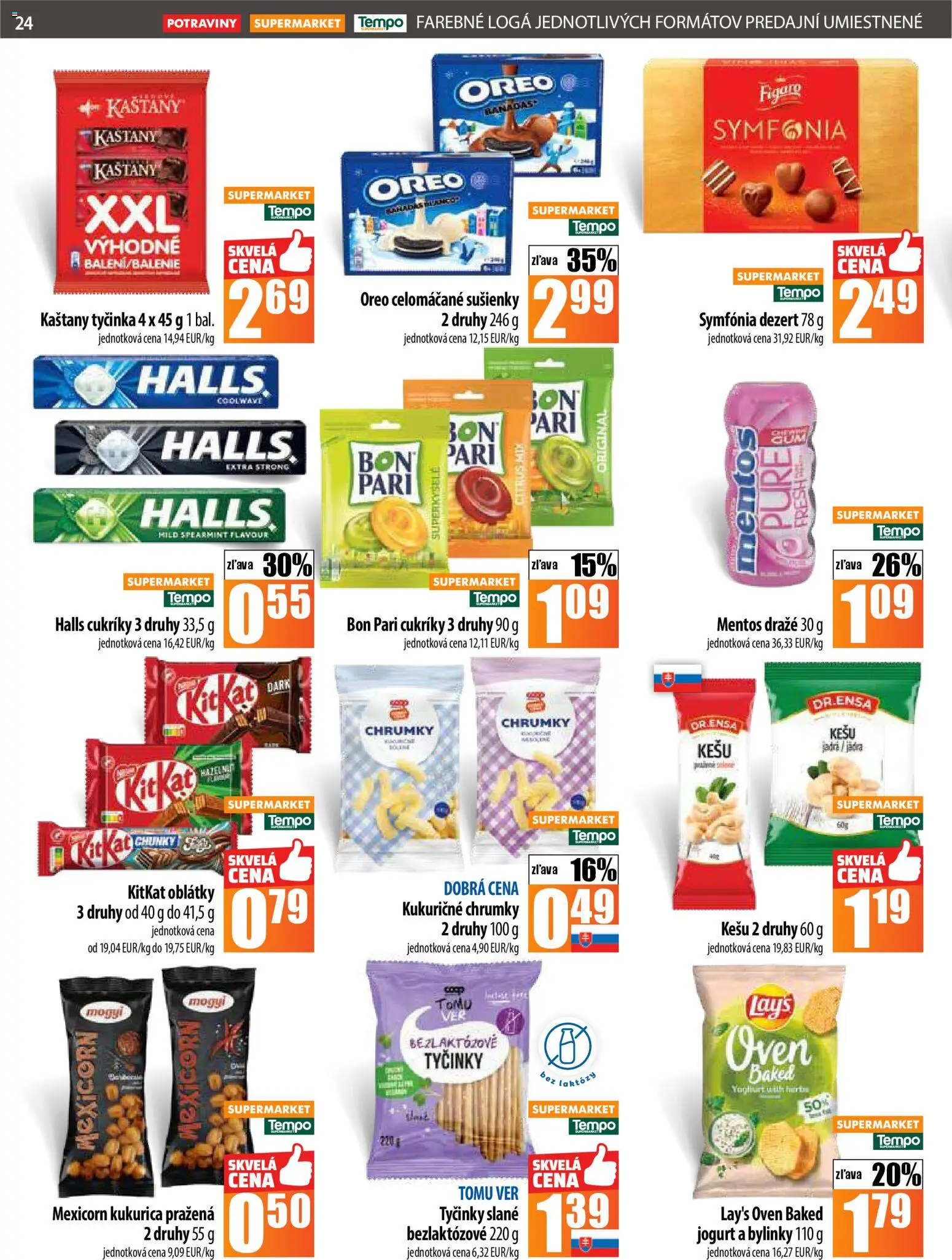 Nové COOP Jednota akcie – leták je platný od 13.11.2025 | Strana: 24 | Produkty: Jogurt, Cukríky, Kukurica