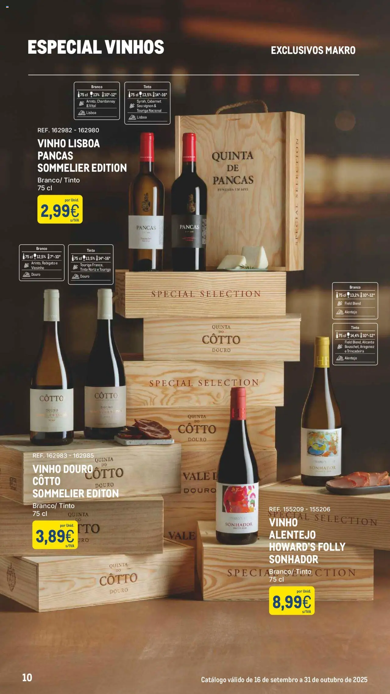 Makro - Especial Vinhos │ válido de 16.09.2025 | Página: 10 | Produtos: Tinta, Vinho