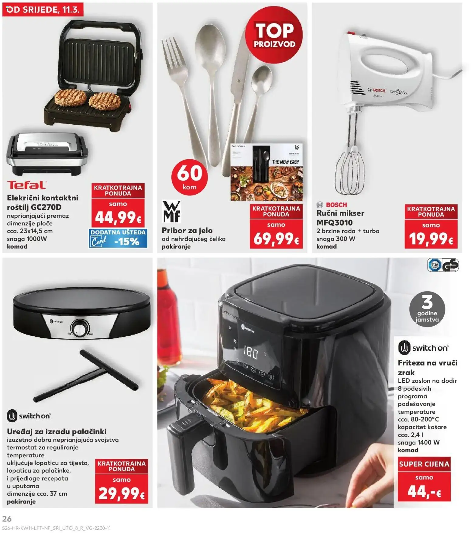 Kaufland katalog | vrijedi od 10.03.2026 | Stranica: 26 | Proizvodi: Mikser, Friteza, Košare, Friteza na vrući zrak