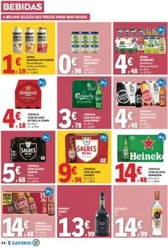 Pré-visualização E.Leclerc folheto válido de 26.03.2026 | Página: 24 | Produtos: Super bock, Caixa, Cerveja, Somersby
