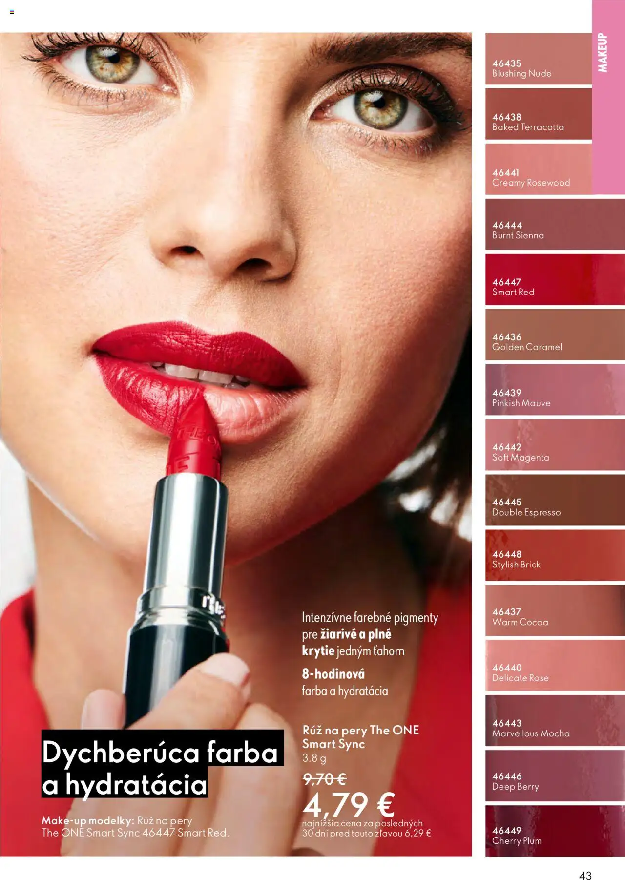 Nové Oriflame akcie – leták je platný od 01.10.2025 | Strana: 43 | Produkty: Rúž na pery