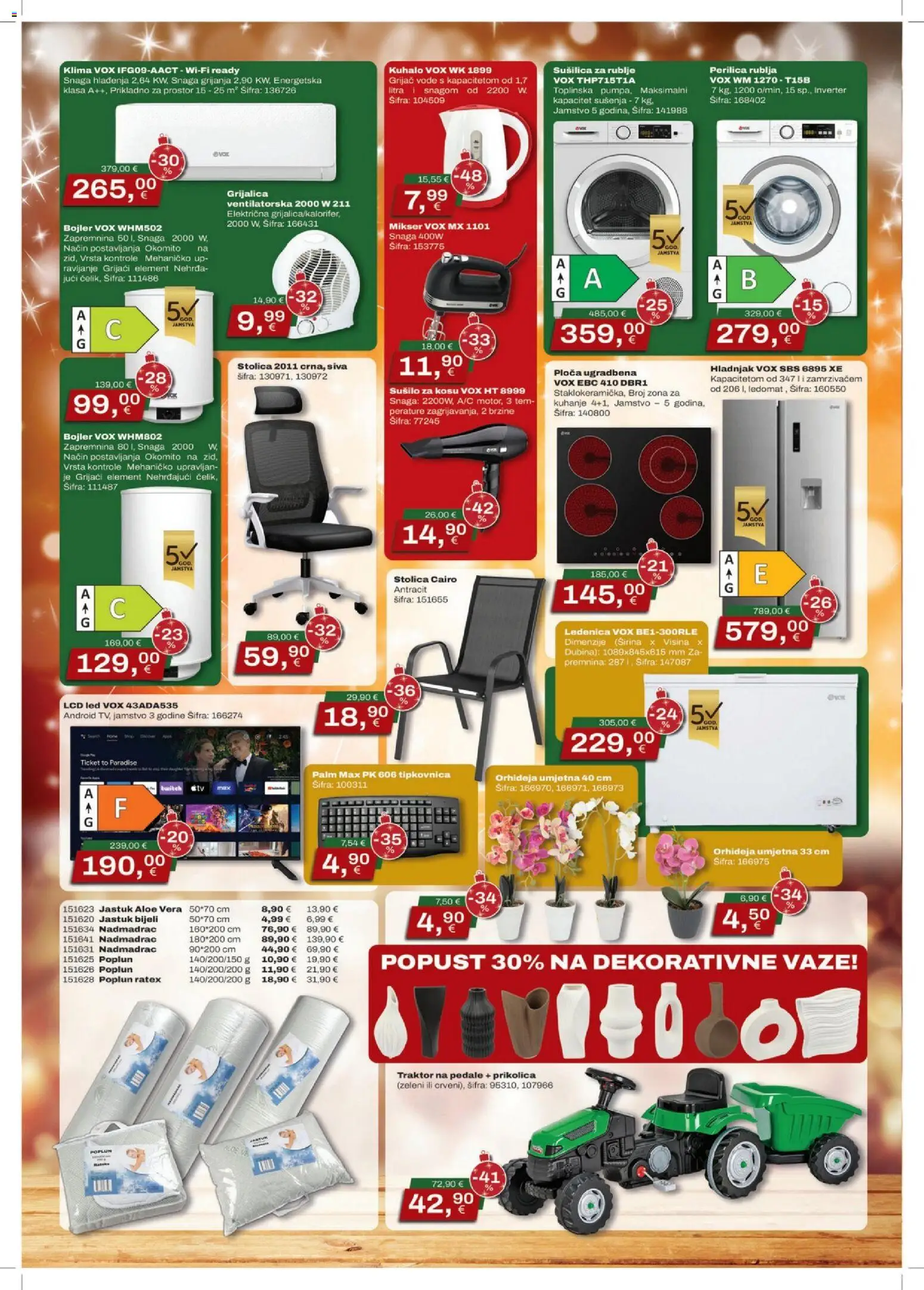 Vinkoprom katalog | vrijedi od 08.12.2025 | Stranica: 2 | Proizvodi: Orhideja, Traktor, Hladnjak, Sušilica