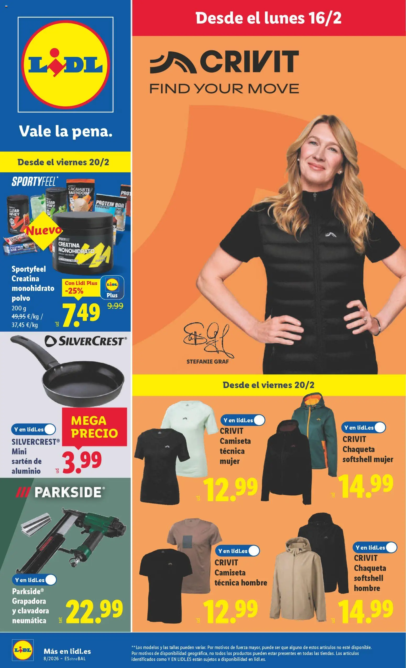 Lidl folleto de bazar │ válido desde el 16.02.2026 | Página: 1 | Productos: Polvo, Chaqueta, Pan