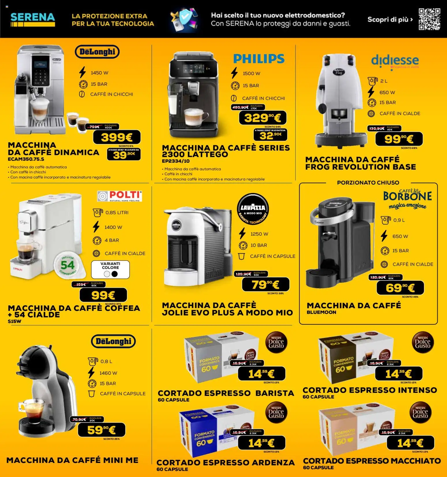 Volantino Euronics del 26.11.2025 | Pagina: 80 | Prodotti: Caffe in capsule, Lavazza, Macina, Caffè in cialde