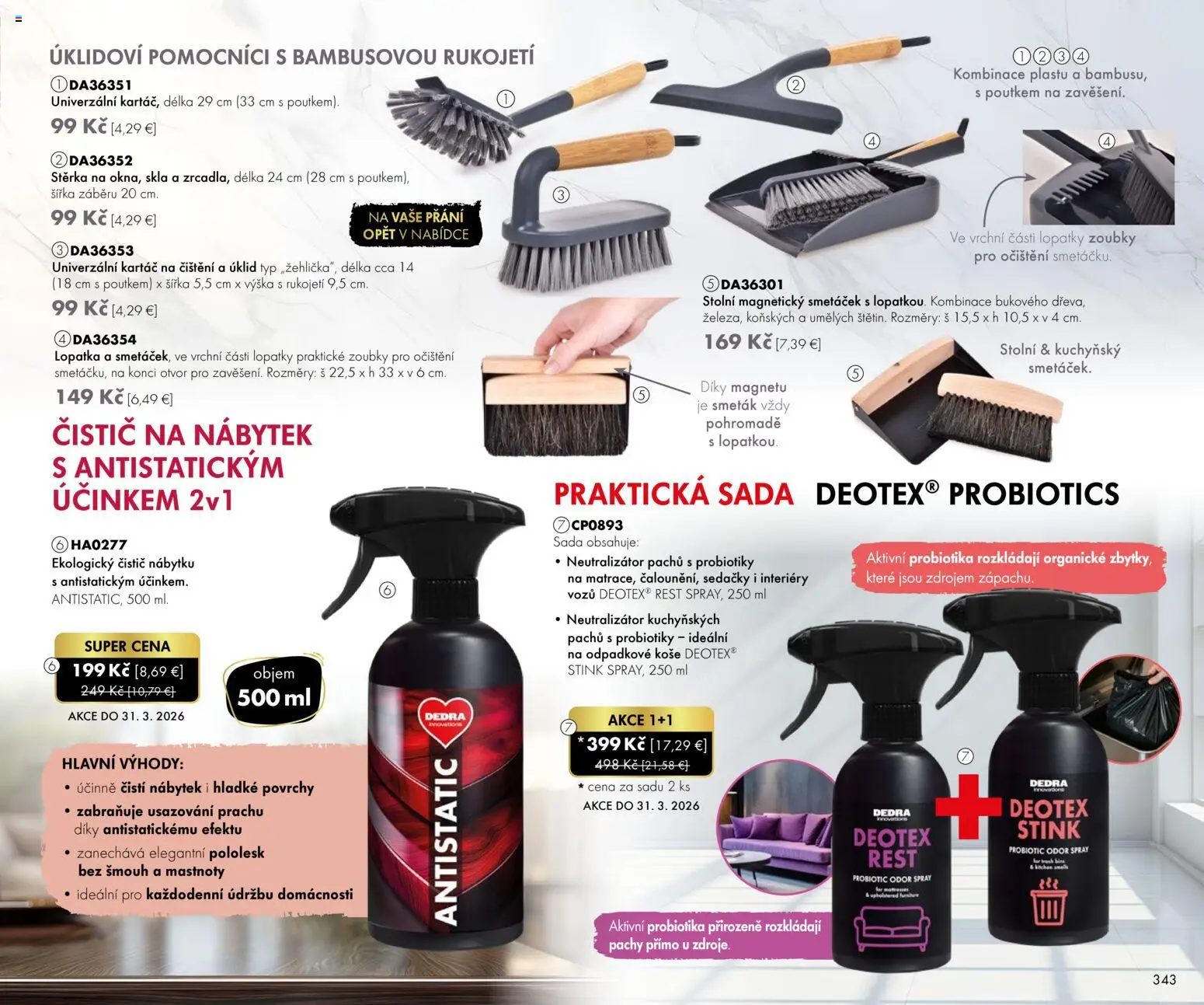 Nové Dedra akcie – leták je platný od 01.03.2026 | Strana: 43 | Produkty: Sedačky
