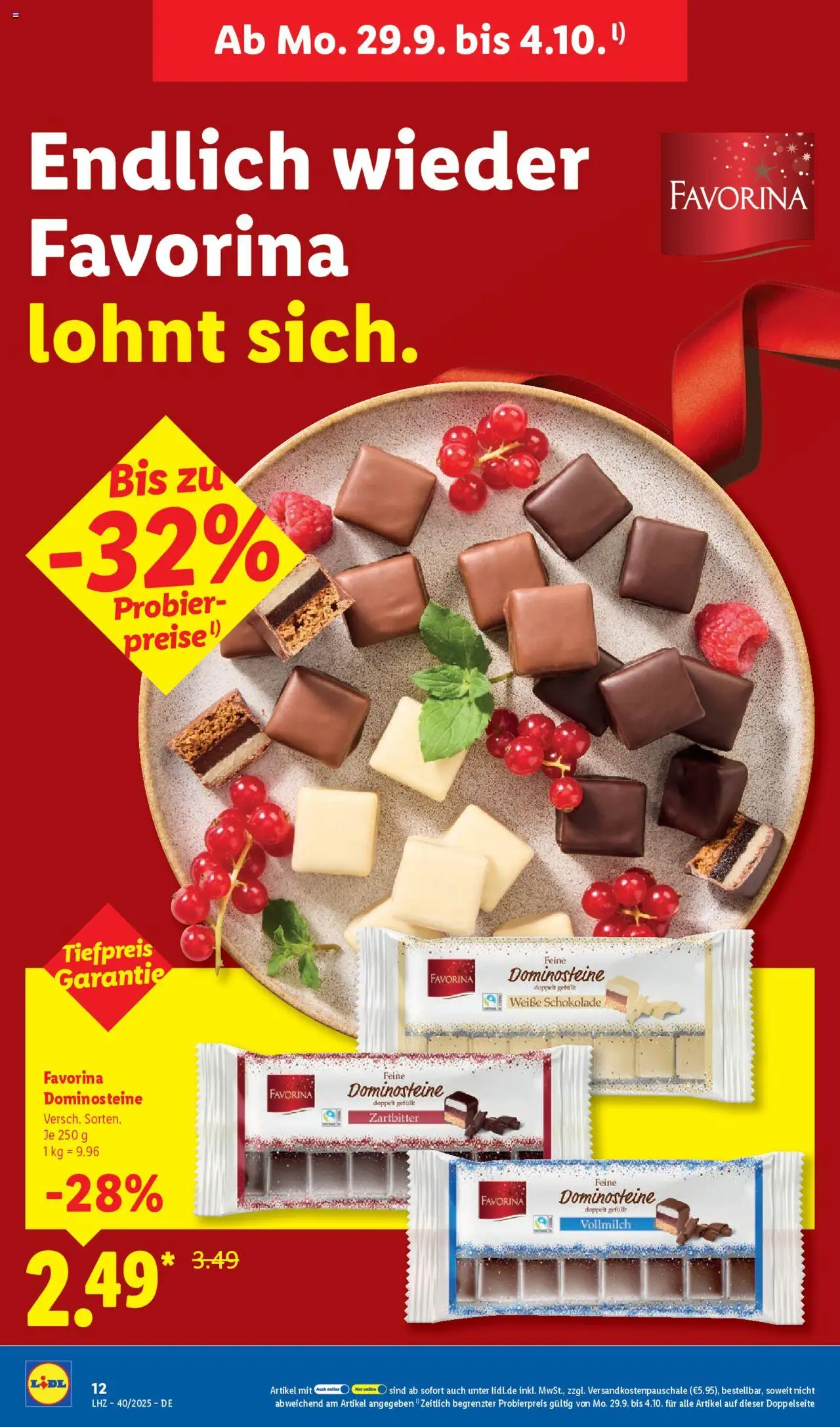 Lidl Prospekt Lüchow – gültig ab 29.09.2025 | Seite: 22 | Produkte: Schokolade