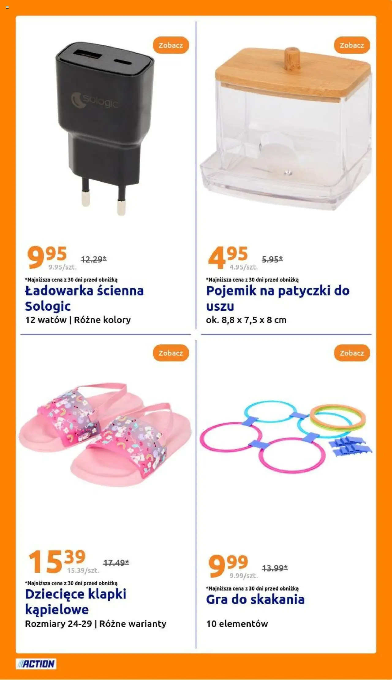 Action Gazetka od 06.08.2025 | Strona: 25 | Produkty: Klapki, Ładowarka, Gra