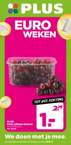 Plus folder week 16 - Voorbeeld van een folder van Plus, geldig van 15.04.2026