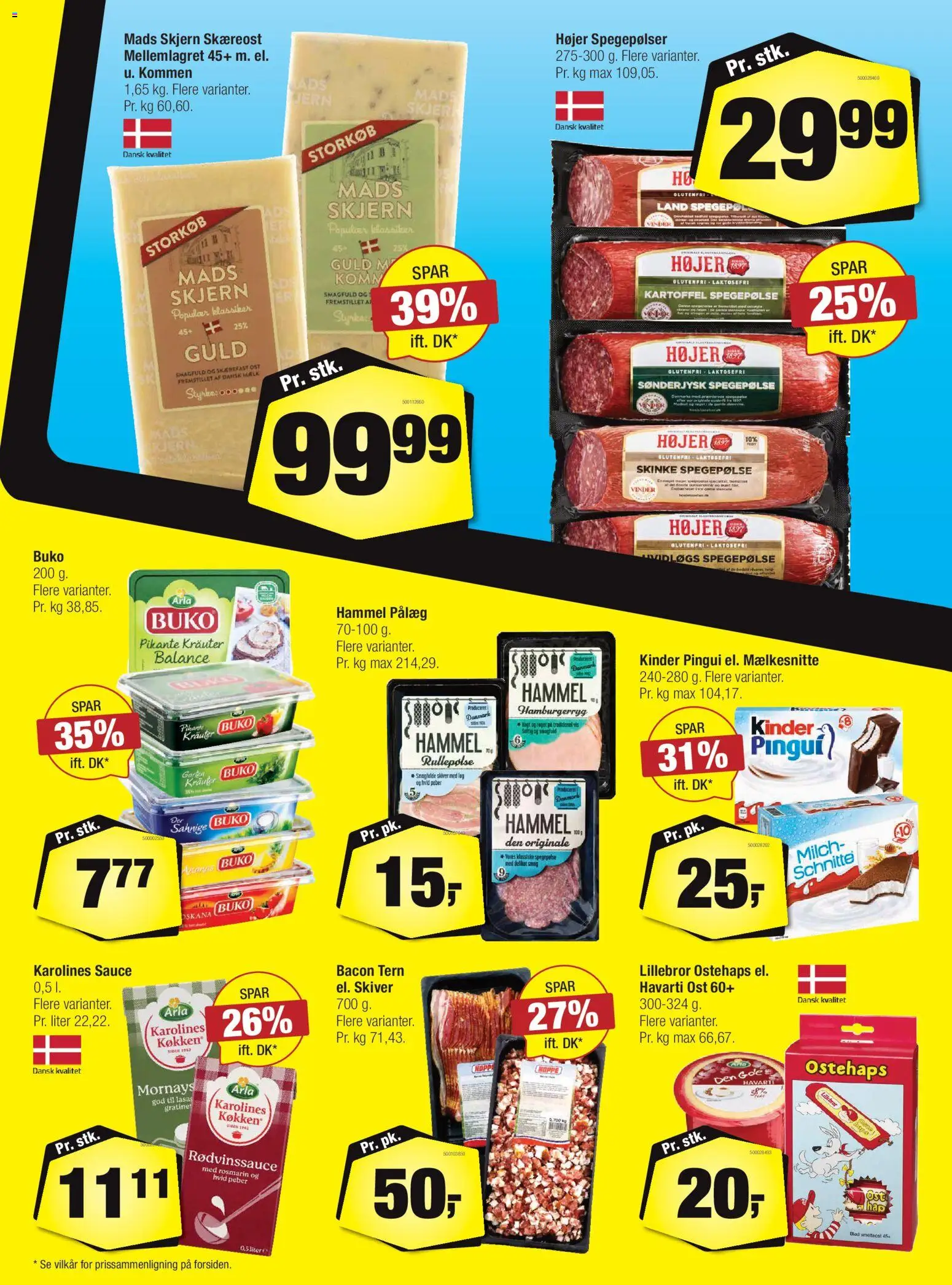 Calle tilbudsavis – gyldig fra 18.02.2026 | Side: 15 | Produkter: Mælk, Ost, Spegepølse, Peber