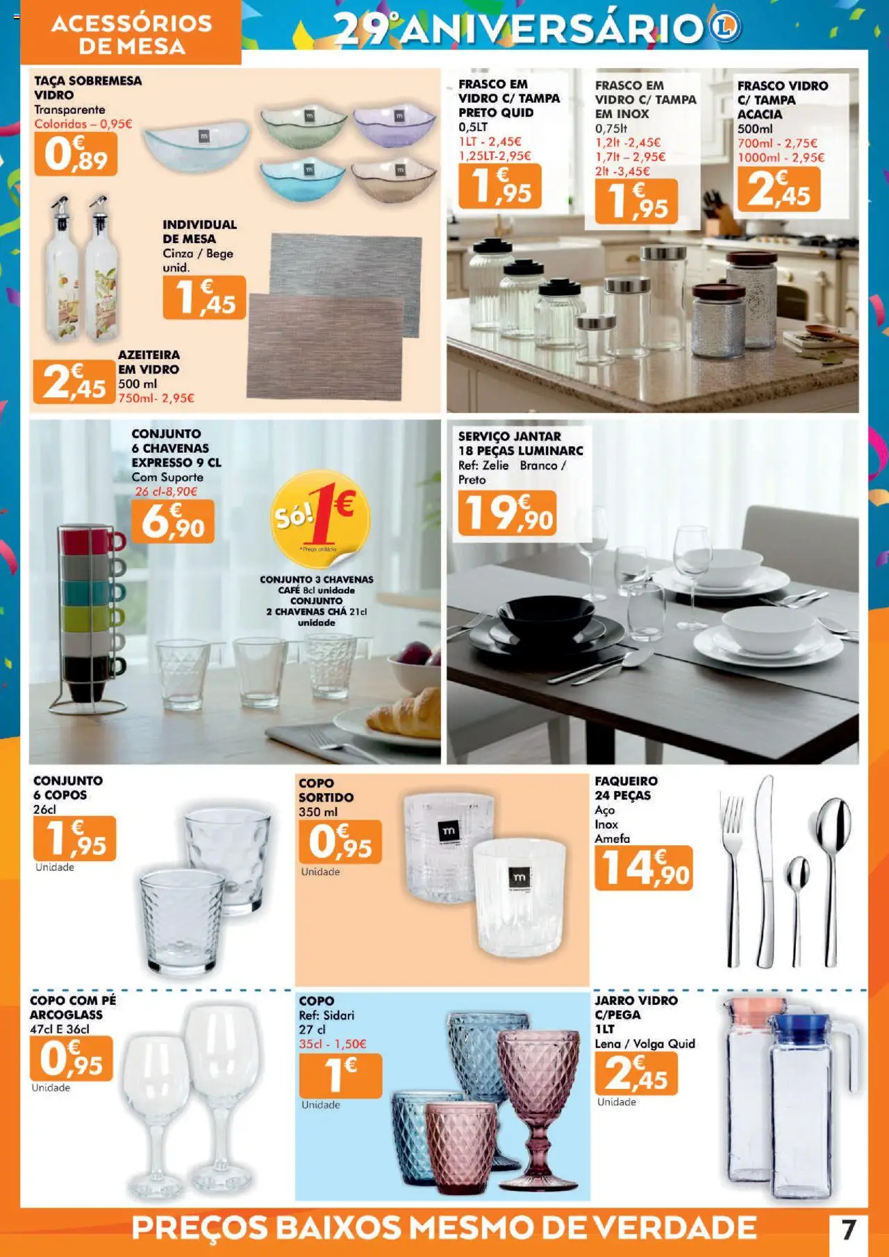 E.Leclerc - Folheto Aniversário Lamego │ válido de 16.10.2025 | Página: 7 | Produtos: Copos, Mesa, Café, Chá