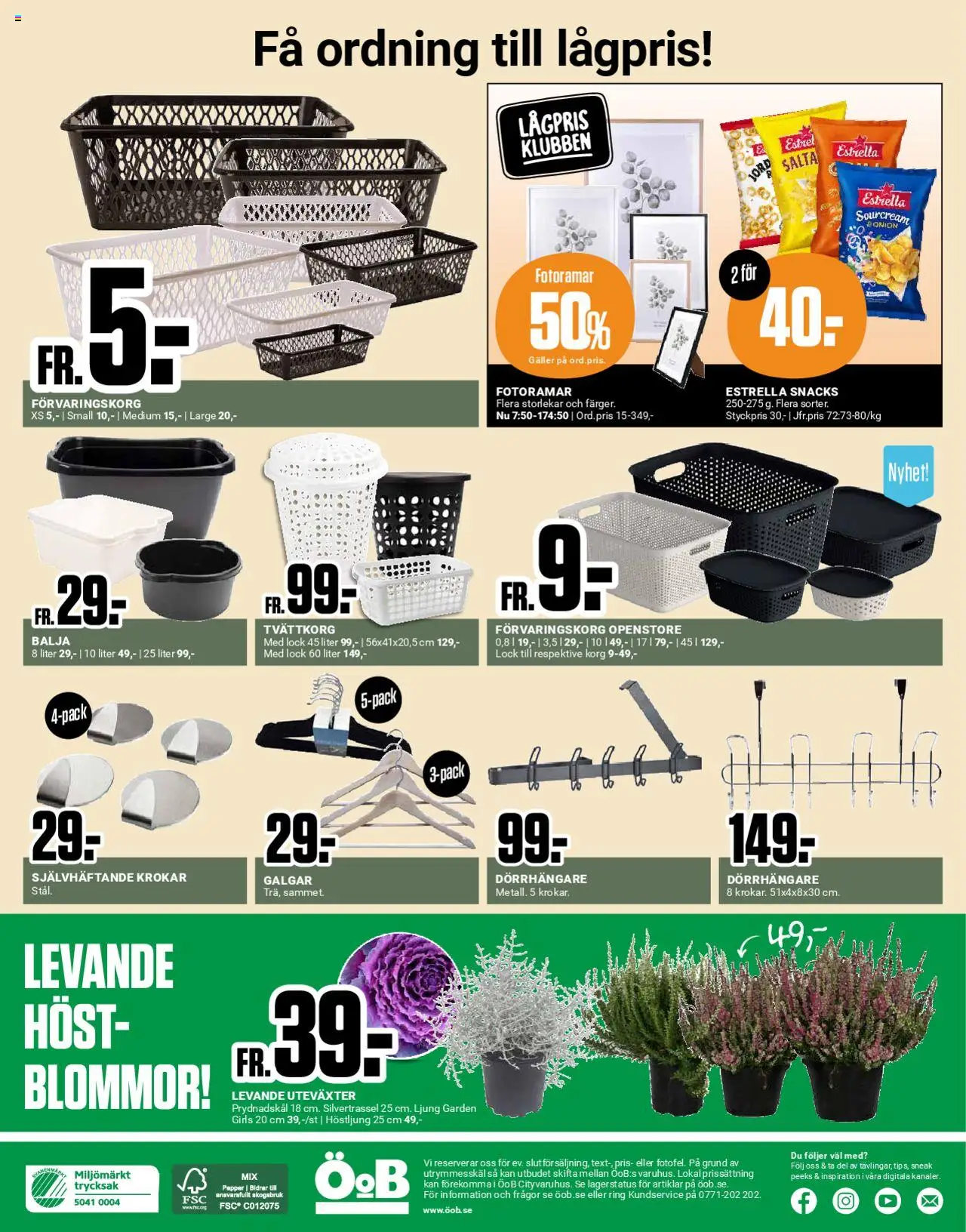 ÖoB reklamblad aktuell från 25.08.2025 | Sida: 12 | Produkter: Galler, Balja, Korg, Ring