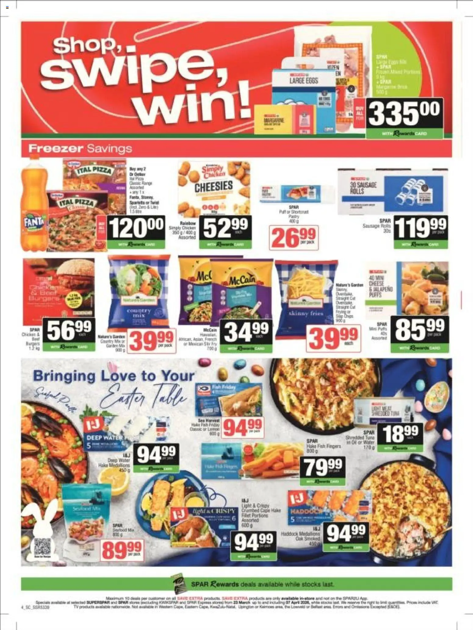 New Spar catalogue – valid from 23.03.2026 | Page: 4 | Products: Cheese, Light, Fish, Sausage