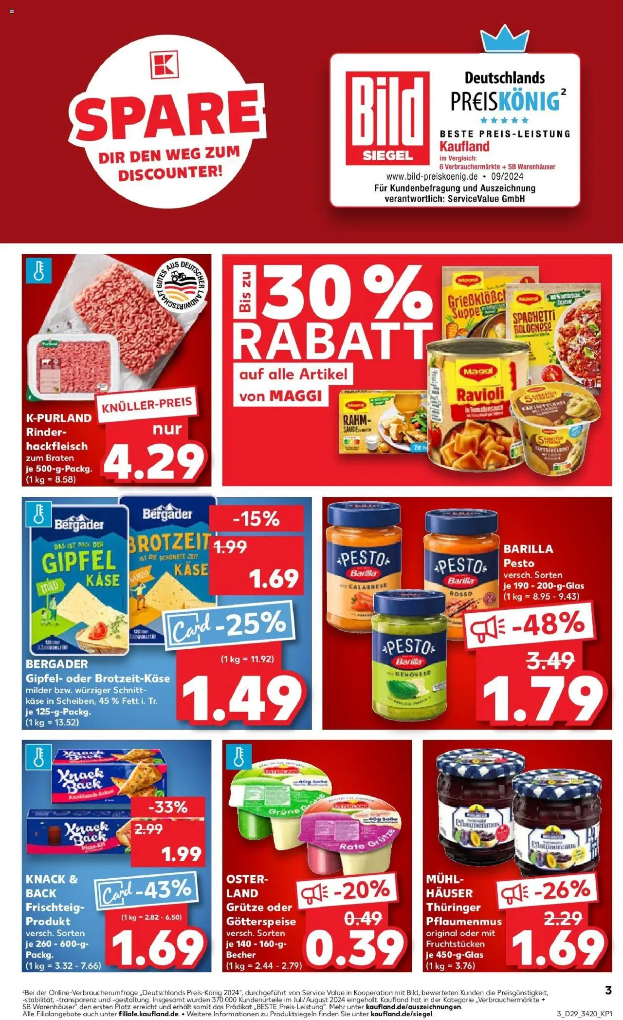 Kaufland prospekt Rathenow	 - gültig ab dem 21.07.2025 | Seite: 16 | Produkte: Maggi, Barilla, Barilla pesto, Knoblauch