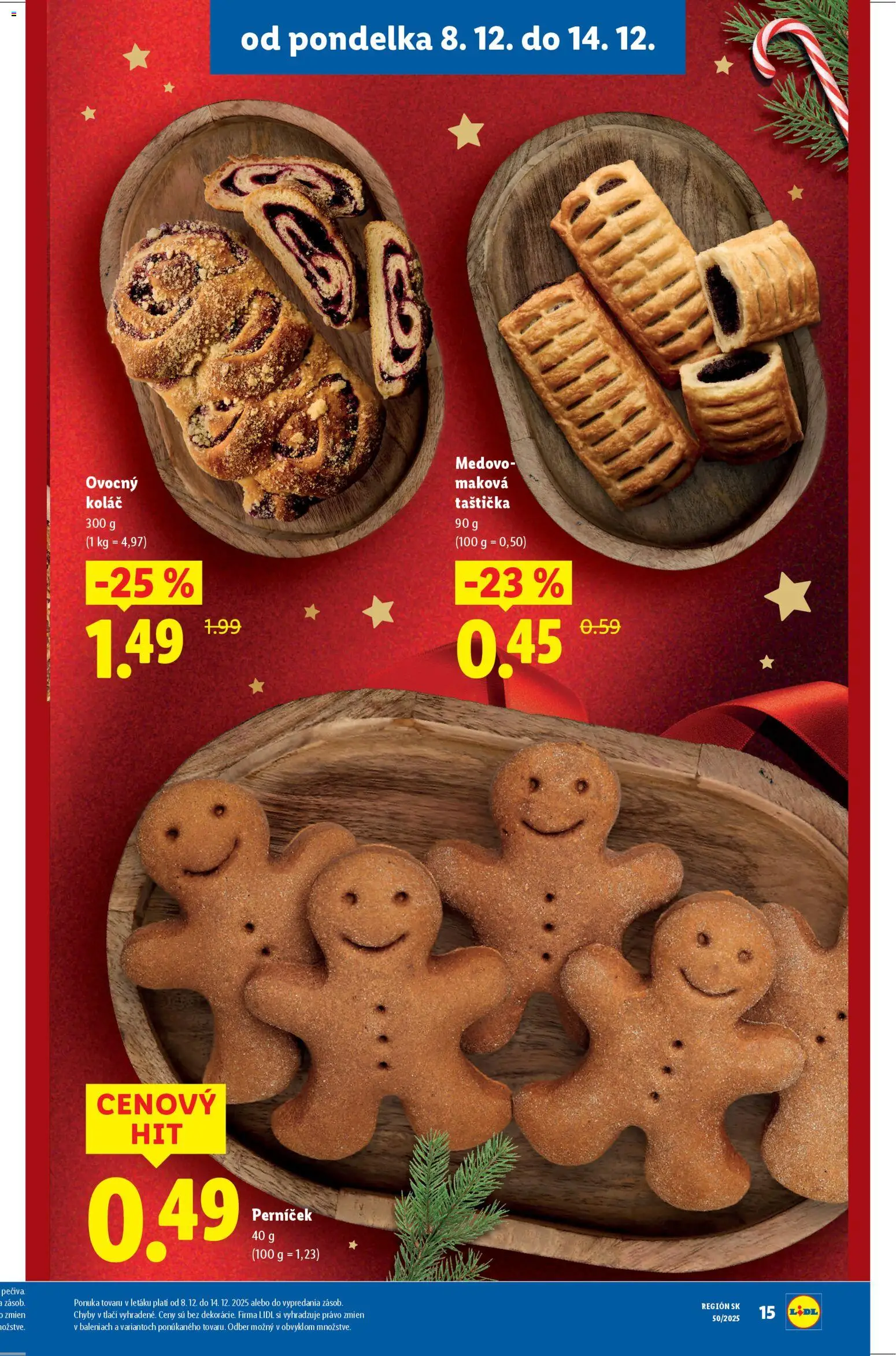Nové Lidl akcie – leták je platný od 11.12.2025 | Strana: 51 | Produkty: Koláč