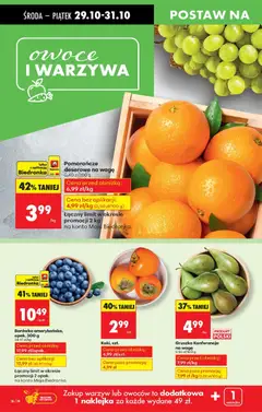 Pogląd oferty "Biedronka gazetka - Oferta w tym tygodniu" - ważna od 29.10.2025 | Strona: 22 | Produkty: Gruszka, Pomarańcze, Warzywa, Owoce