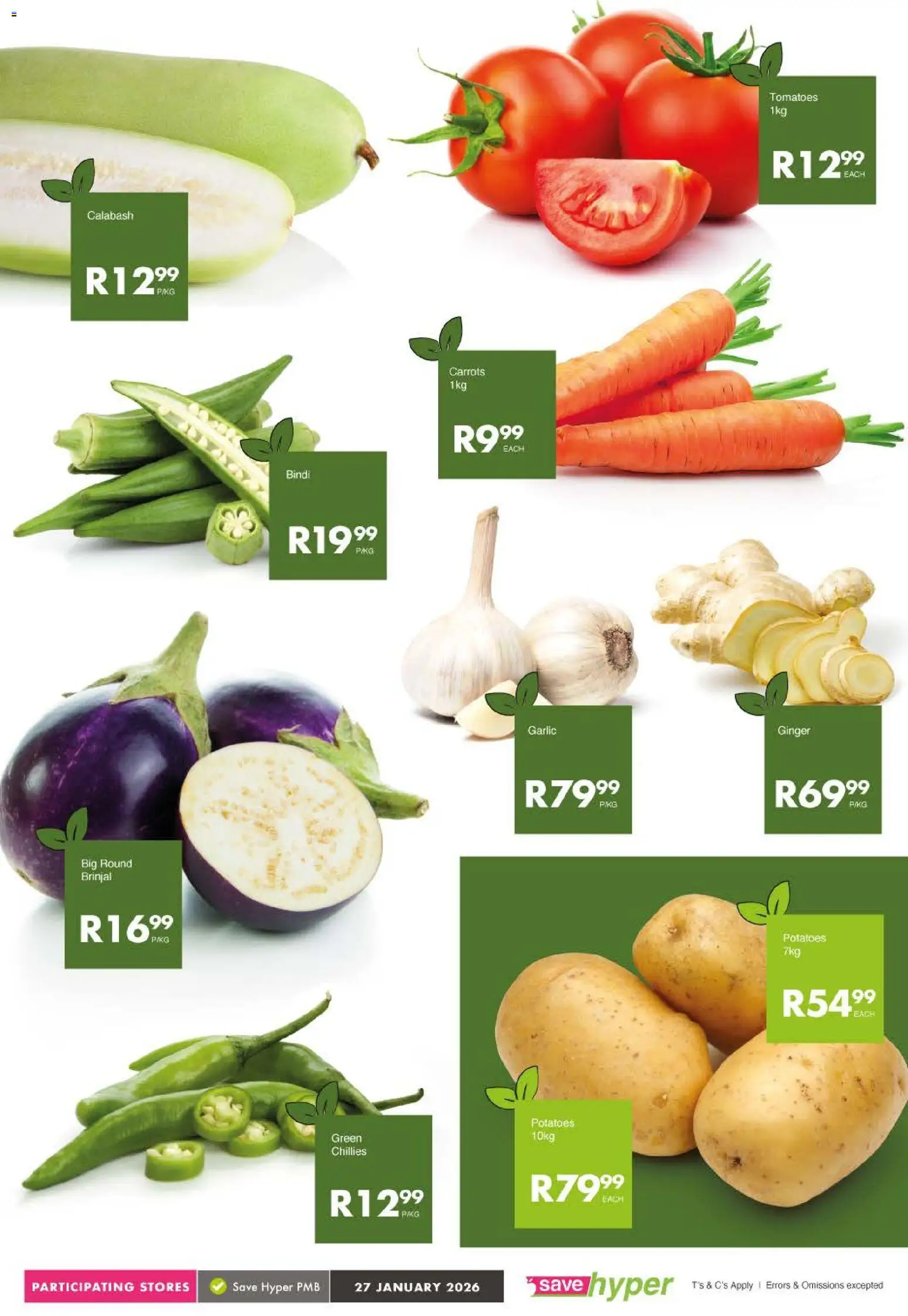 New Save catalogue – valid from 27.01.2026 | Page: 5 | Products: Tomatoes, Carrots, Potatoes, Garlic