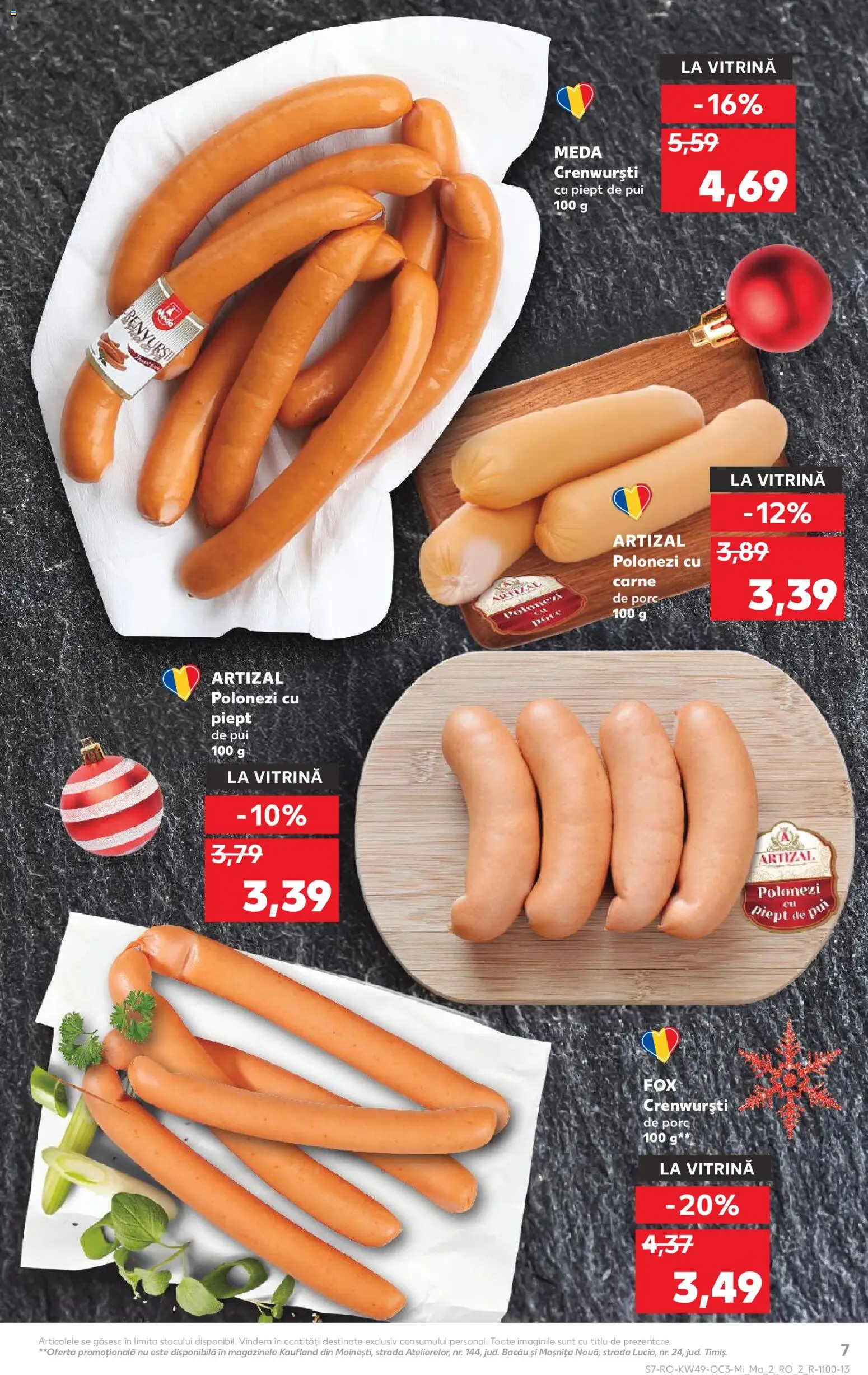 Kaufland RO akciós ujság - amely érvényes a következő dátumtól: 03.12.2025 | Oldal: 7