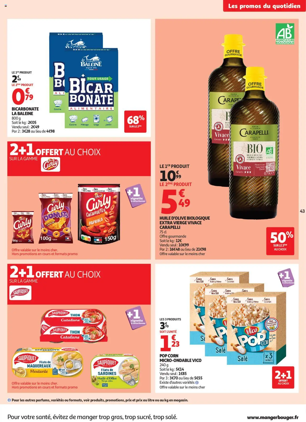  | Page: 43 | Produits: Cacahuète, Thon, Huile, Moutarde