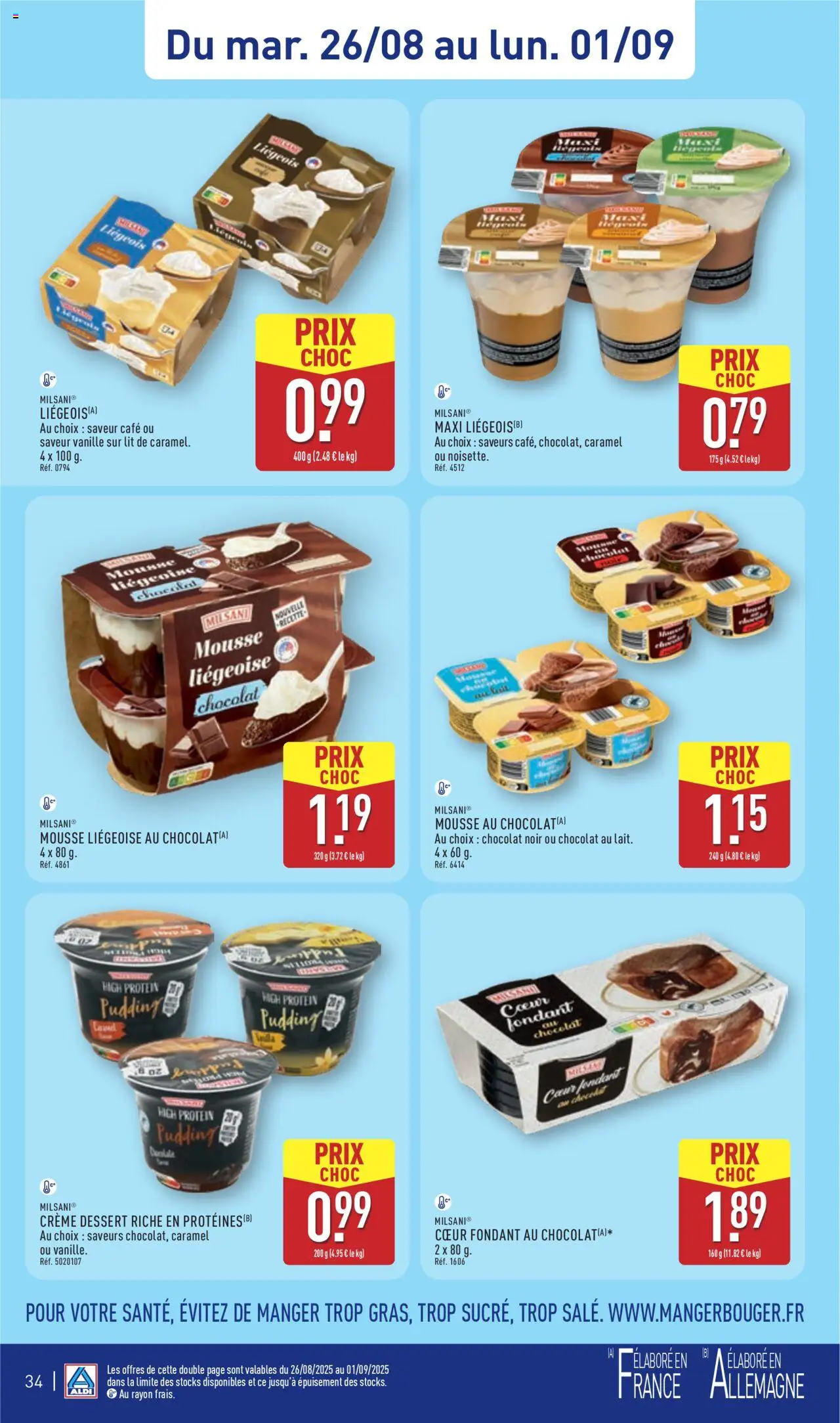  | Page: 37 | Produits: Mousse, Lit, Café, Crème