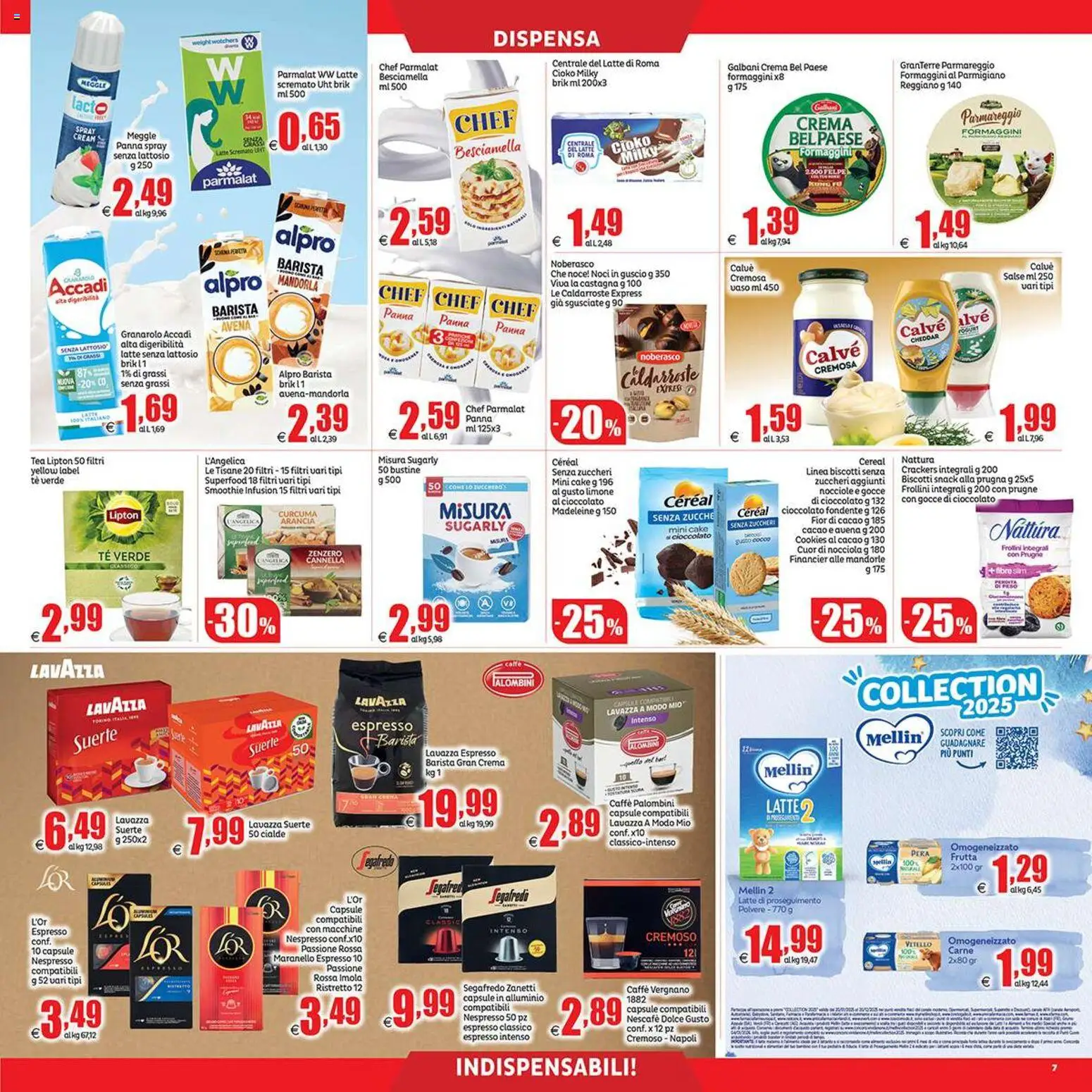 Volantino Elite Supermercati del 31.10.2025 | Pagina: 7 | Prodotti: Crackers, Vitello, Alluminio, Lavazza
