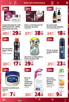 Ofertele Carrefour valabile de la 17.12.2025 | Pagină: 32 | Produse: Gel de ras, Aparat De Ras, Cremă, Antiperspirant