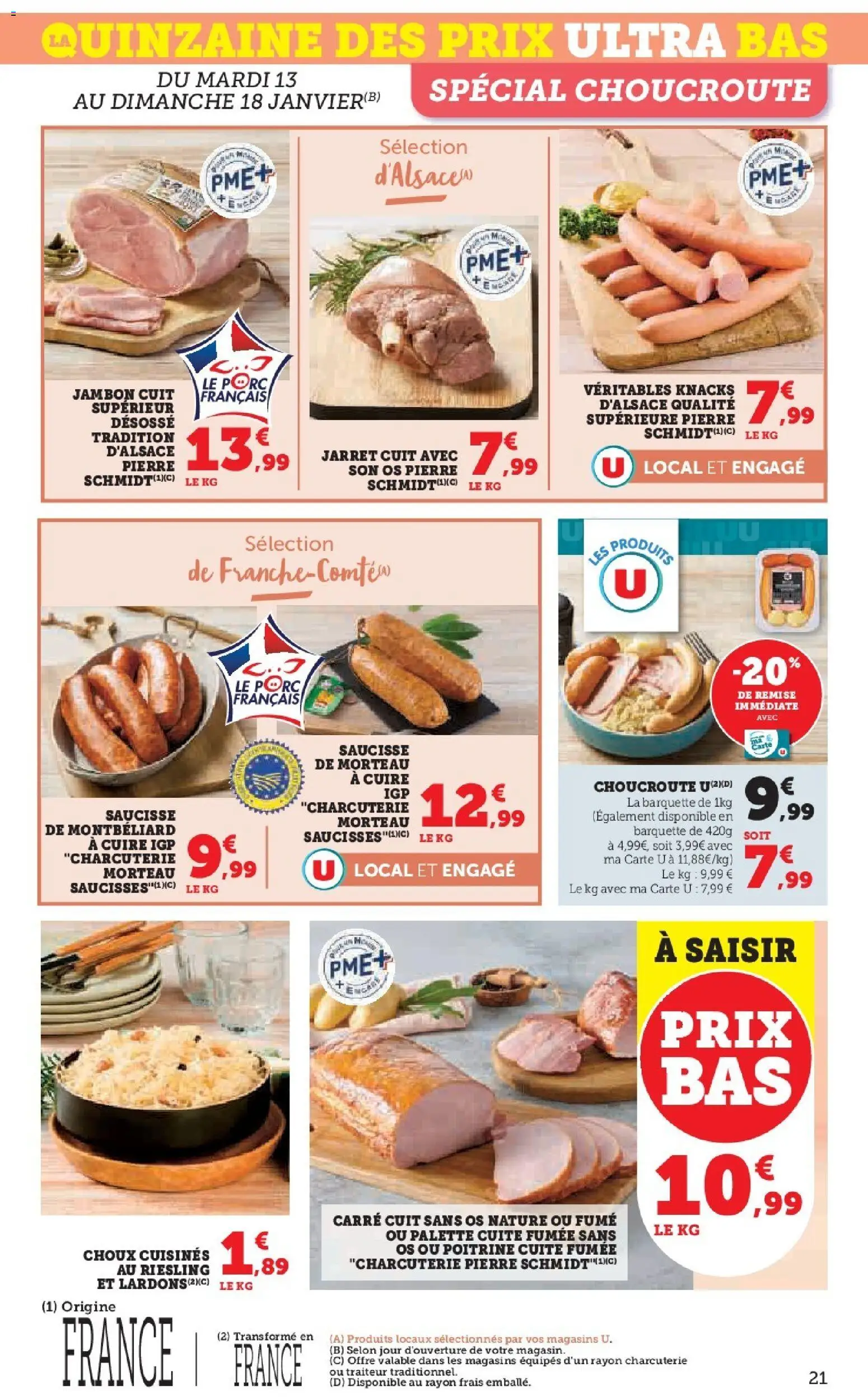 {H1} | Page: 21 | Produits: Lardons, Jambon, Saucisse