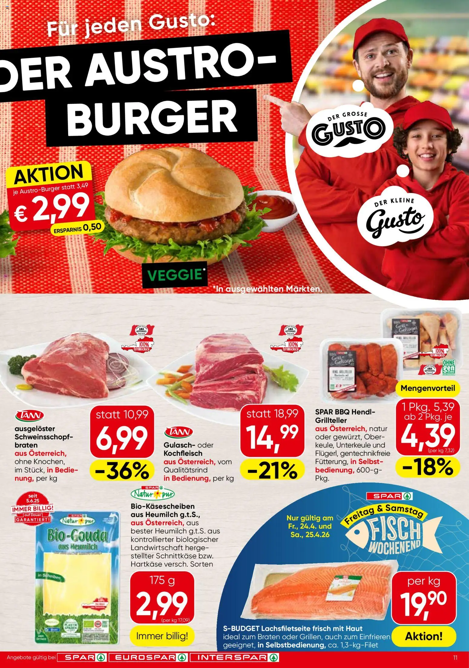 Spar Flugblatt - Wien gültig ab 23.04.2026 | Seite: 11 | Produkte: Fisch