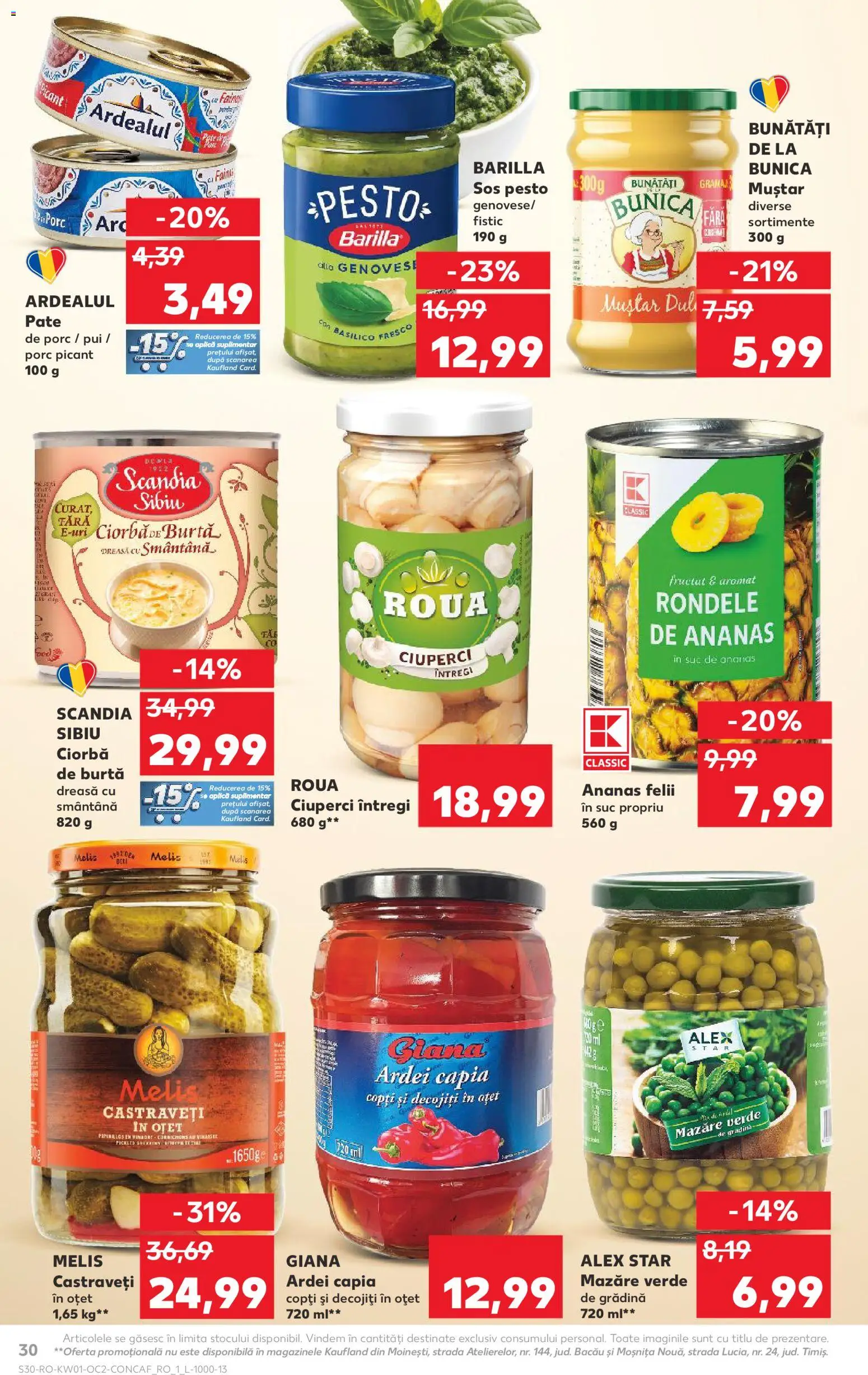 Noul catalog Kaufland – valabil de la 31.12.2025 | Pagină: 30 | Produse: Pate, Fistic, Castraveți, Sos