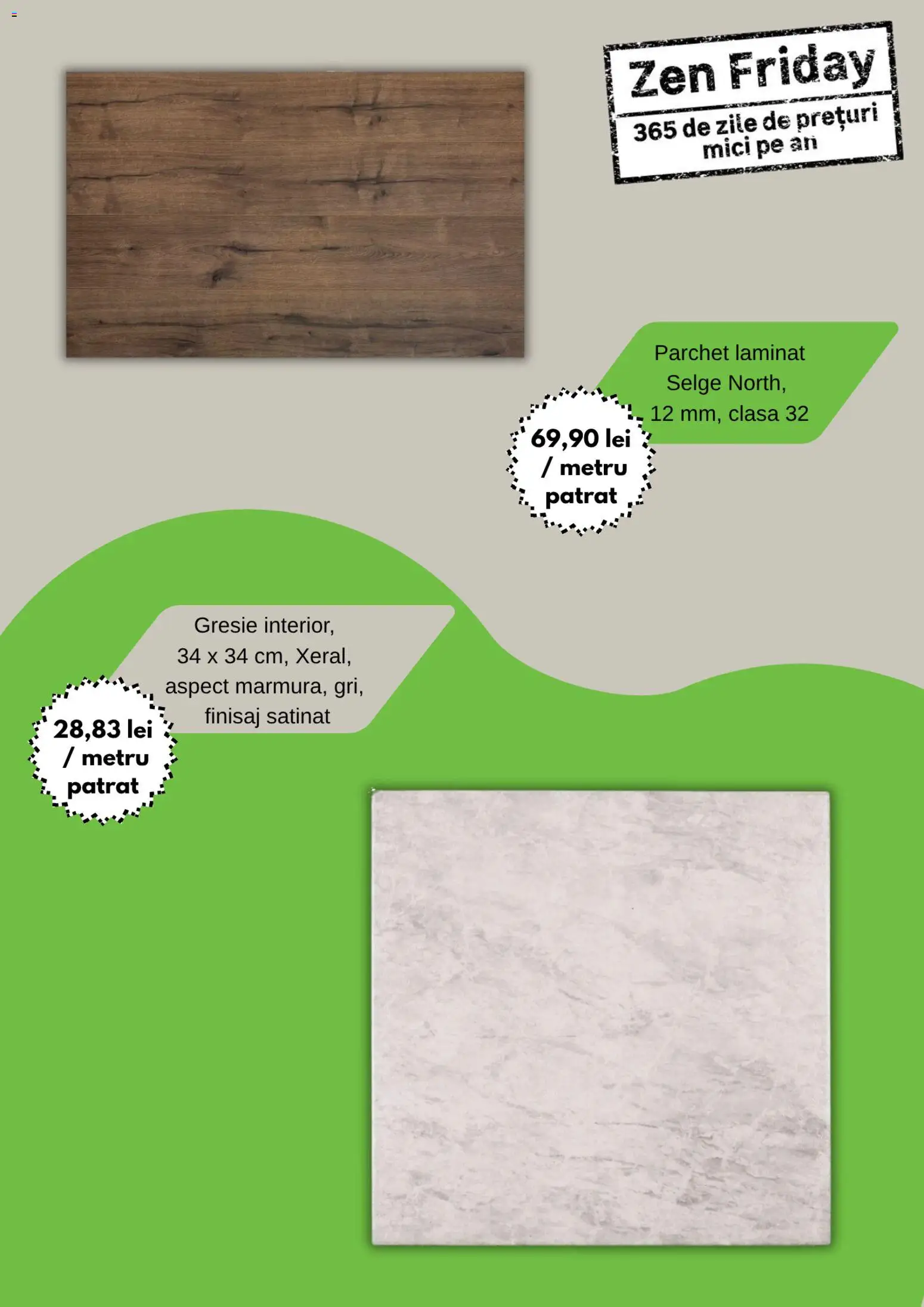 Noul catalog Leroy Merlin – valabil de la 27.10.2025 | Pagină: 4 | Produse: Gresie, Parchet, Mici