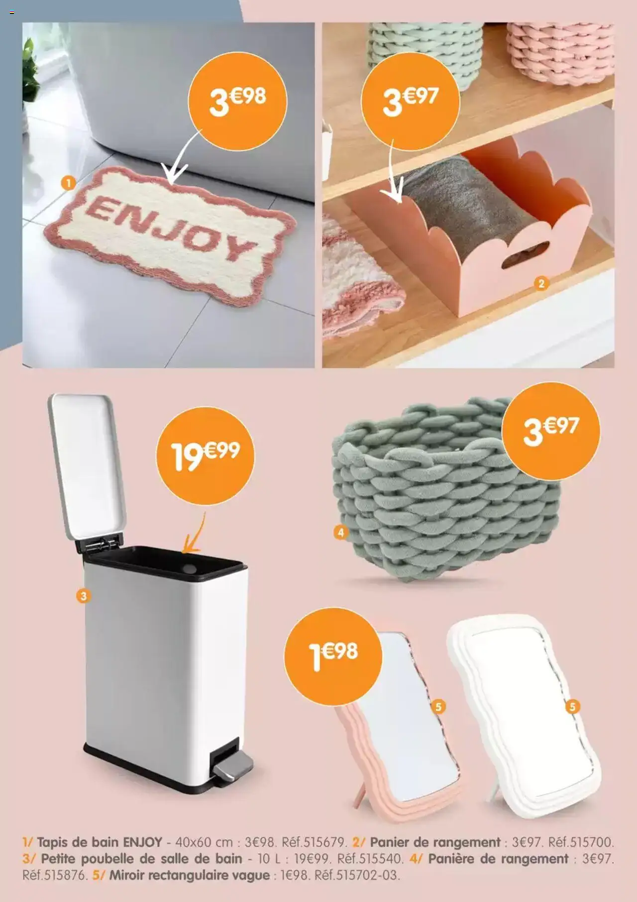 | Page: 8 | Produits: Poubelle, Panier, Miroir, Tapis