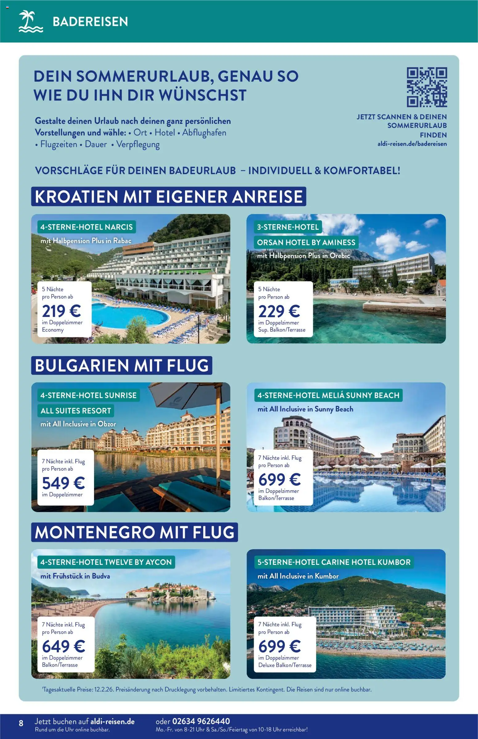 Aldi Reisen Prospekt 	 – gültig ab 01.03.2026 | Seite: 8 | Produkte: Uhr