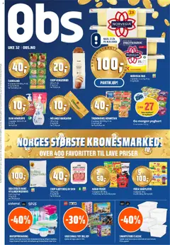 Forhåndsvisning av Coop Obs kundeavis gyldig fra 04.08.2025
