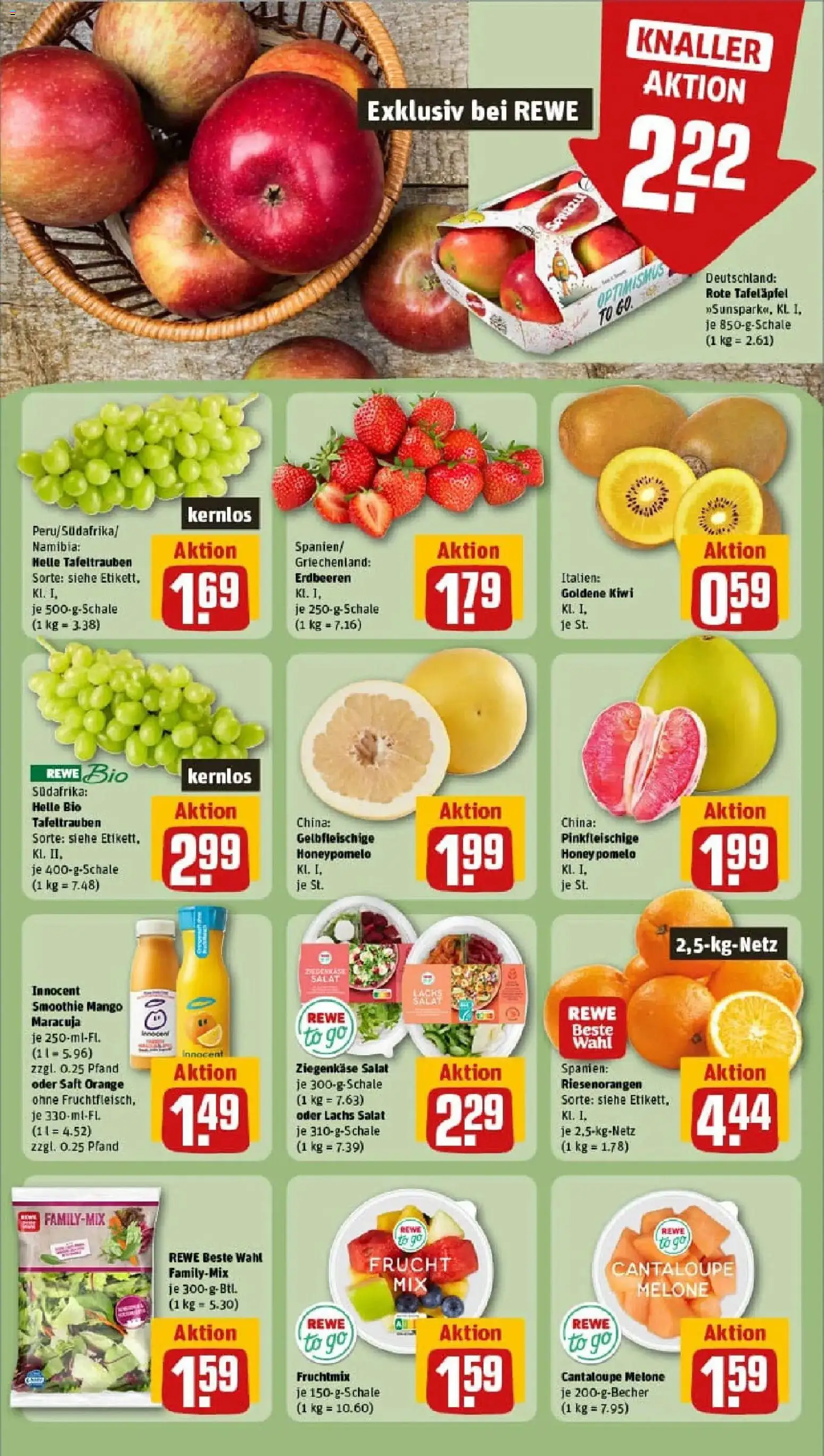Rewe prospekt Nürnberg / Steinbühl	 – gültig ab 11.01.2026 | Seite: 6 | Produkte: Mango, Melone, Saft, Kiwi