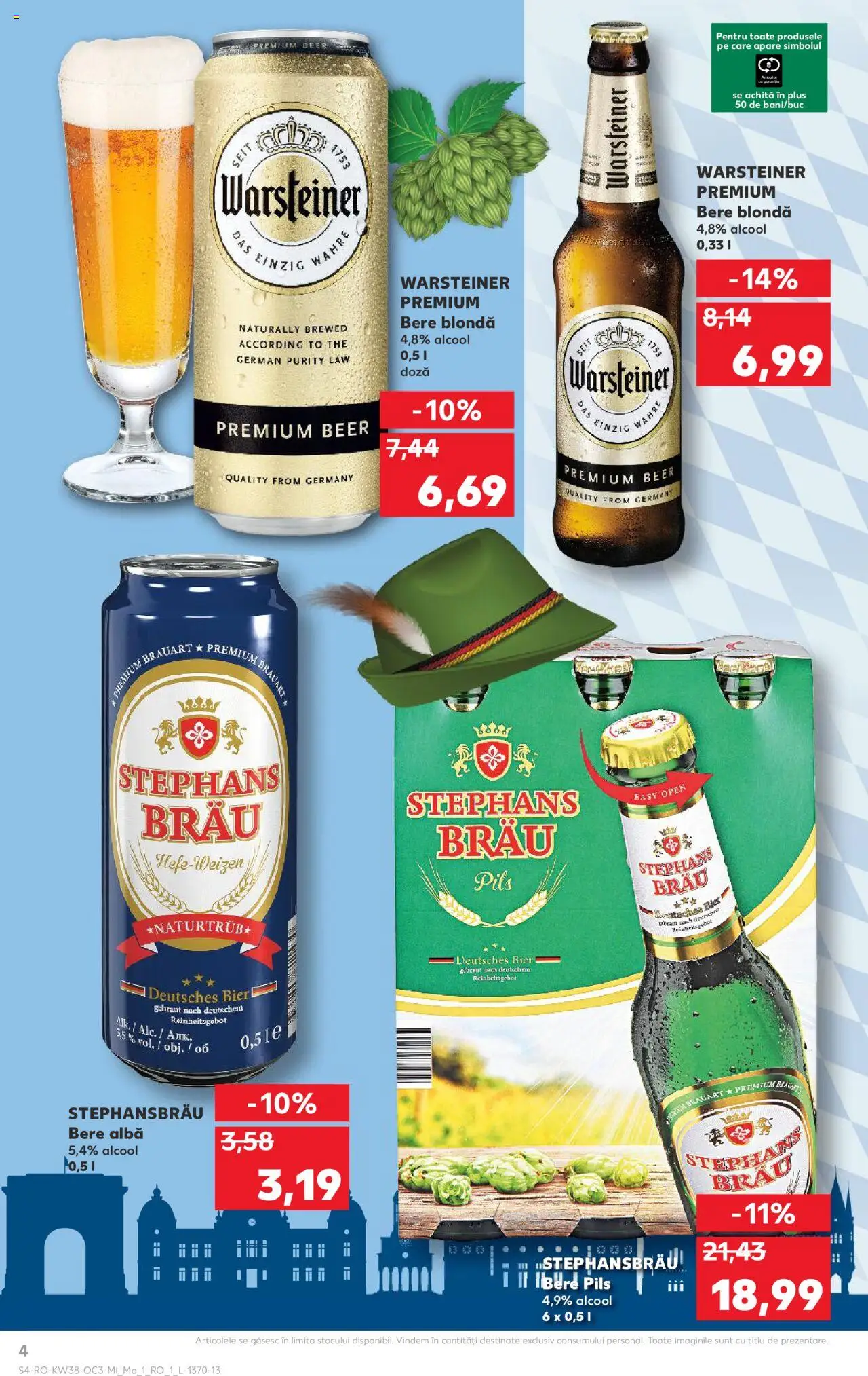 Noul catalog Kaufland – valabil de la 17.09.2025 | Pagină: 4 | Produse: Bere