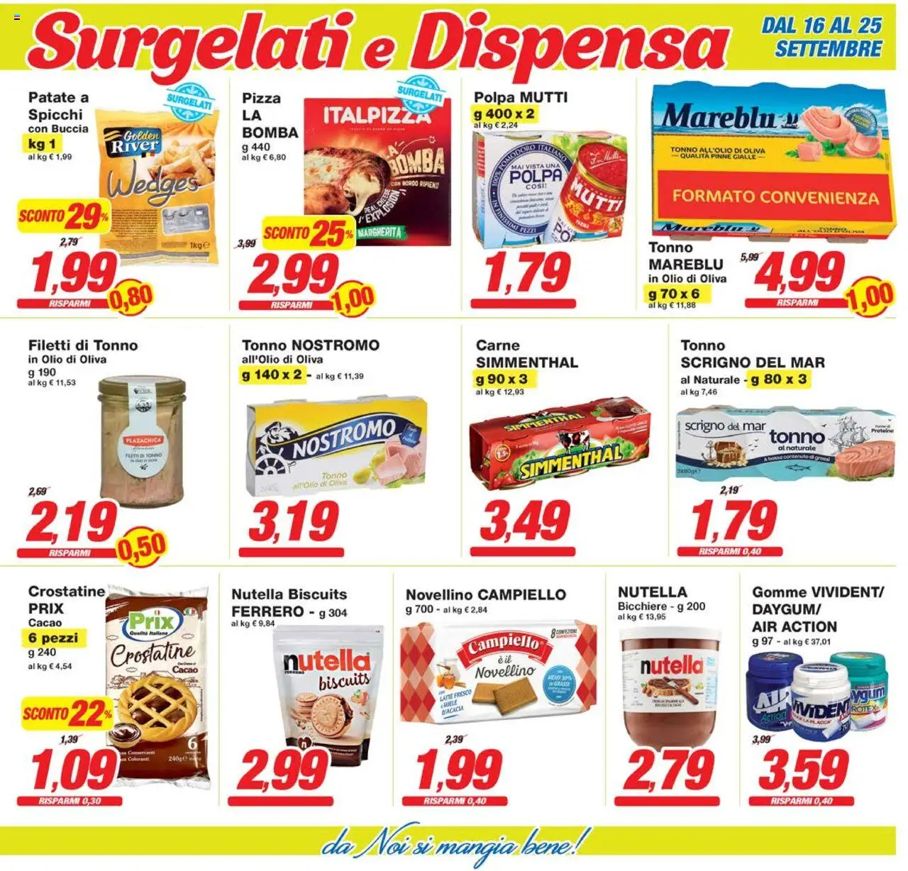Volantino Prix del 16.09.2025 | Pagina: 13 | Prodotti: Olio, Nutella, Tonno, Olio di Oliva
