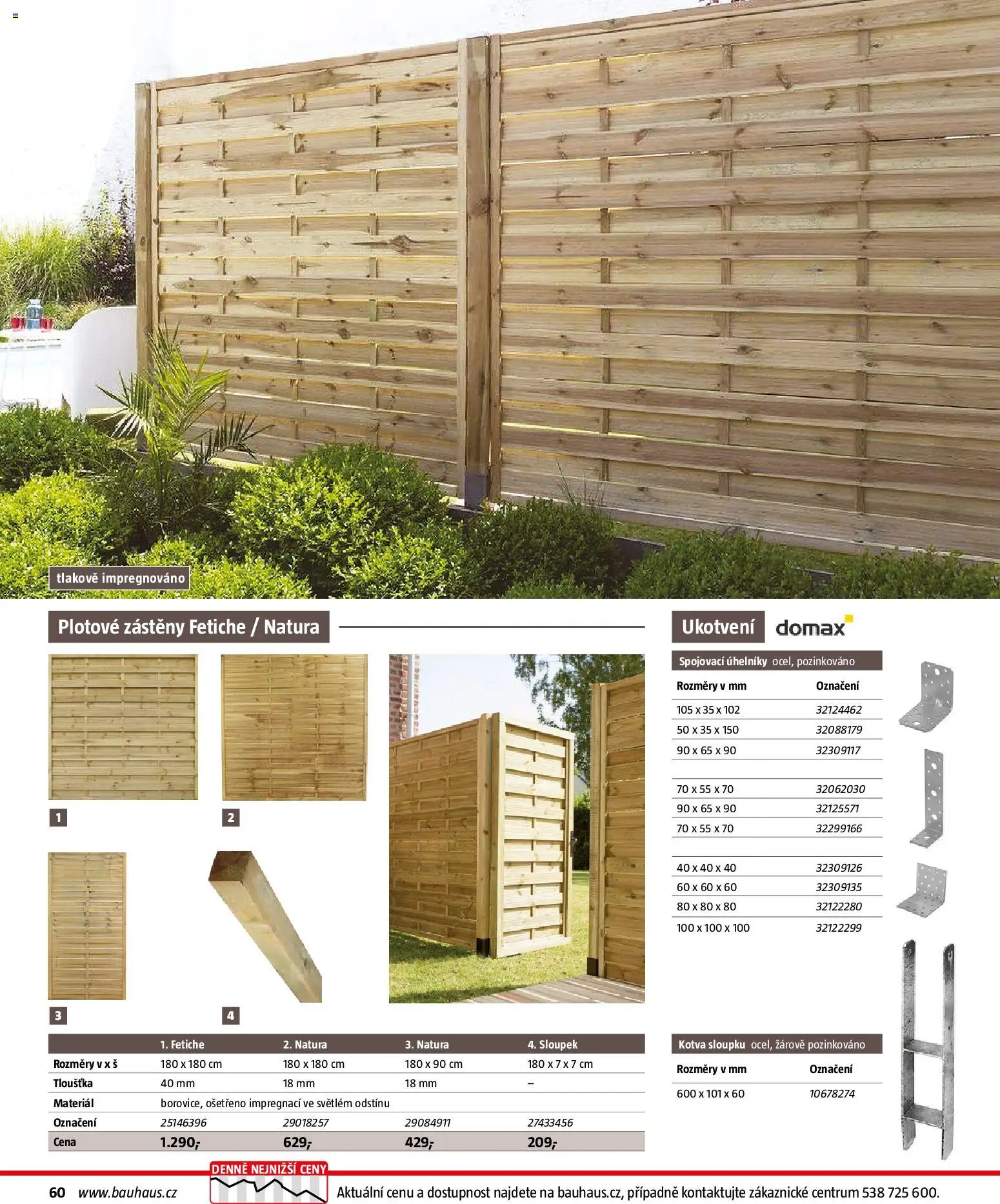 Bauhaus katalog Ploty a zahradní domky od 11.03.2026 | Strana: 60