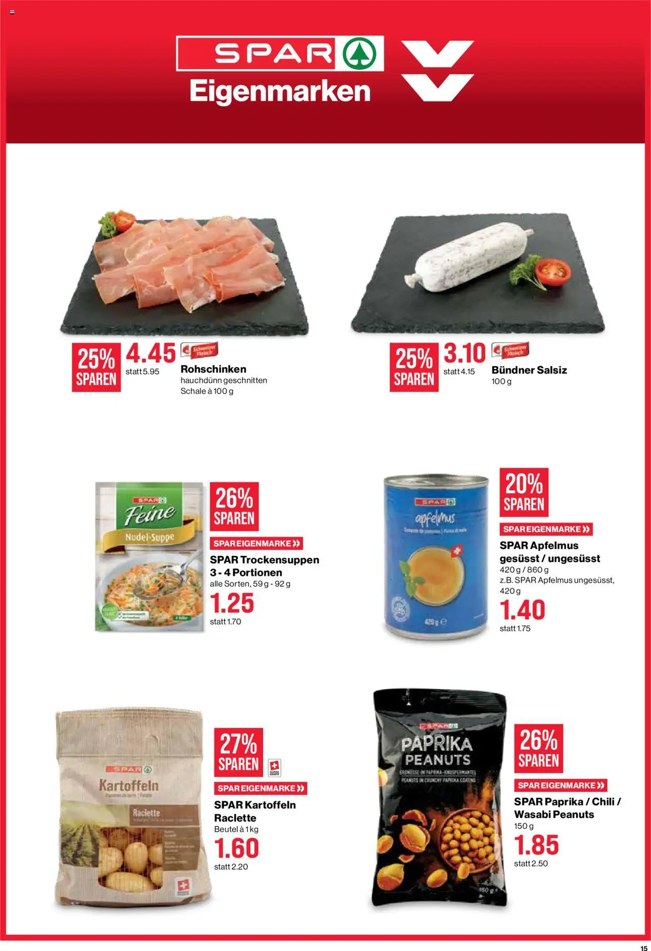 SPAR Aktionen – gültig ab 09.10.2025 | Seite: 15 | Produkte: Chili, Kartoffeln, Raclette