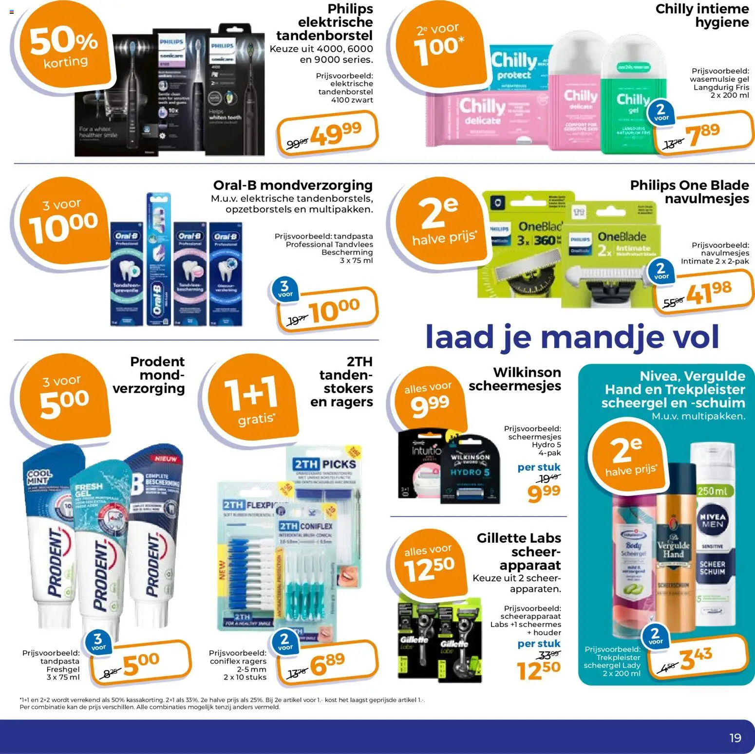 {H1} | Pagina: 19 | Producten: Kan, Scheerapparaat, Scheermes, Mondverzorging