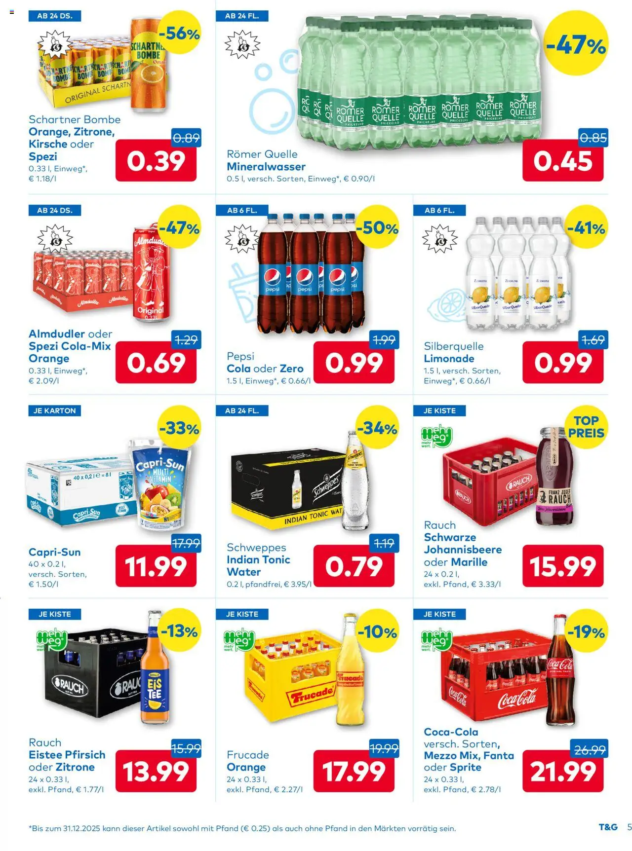 T&G - T&G Flugblatt - Tirol gültig ab 13.08.2025 | Seite: 5 | Produkte: Zitrone, Pfirsich