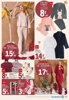 Pré-visualização E.Leclerc - Folheto Natal válido de 04.11.2025 | Página: 25 | Produtos: Robe, Meias