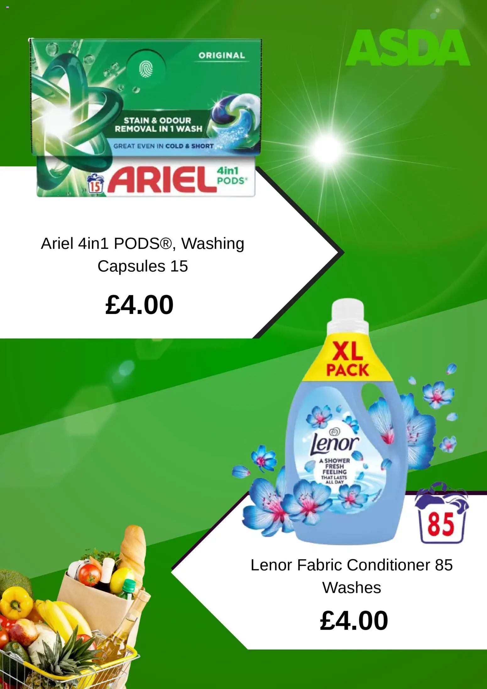 {H1} | Page: 4 | Products: Shower, Lenor, Conditioner